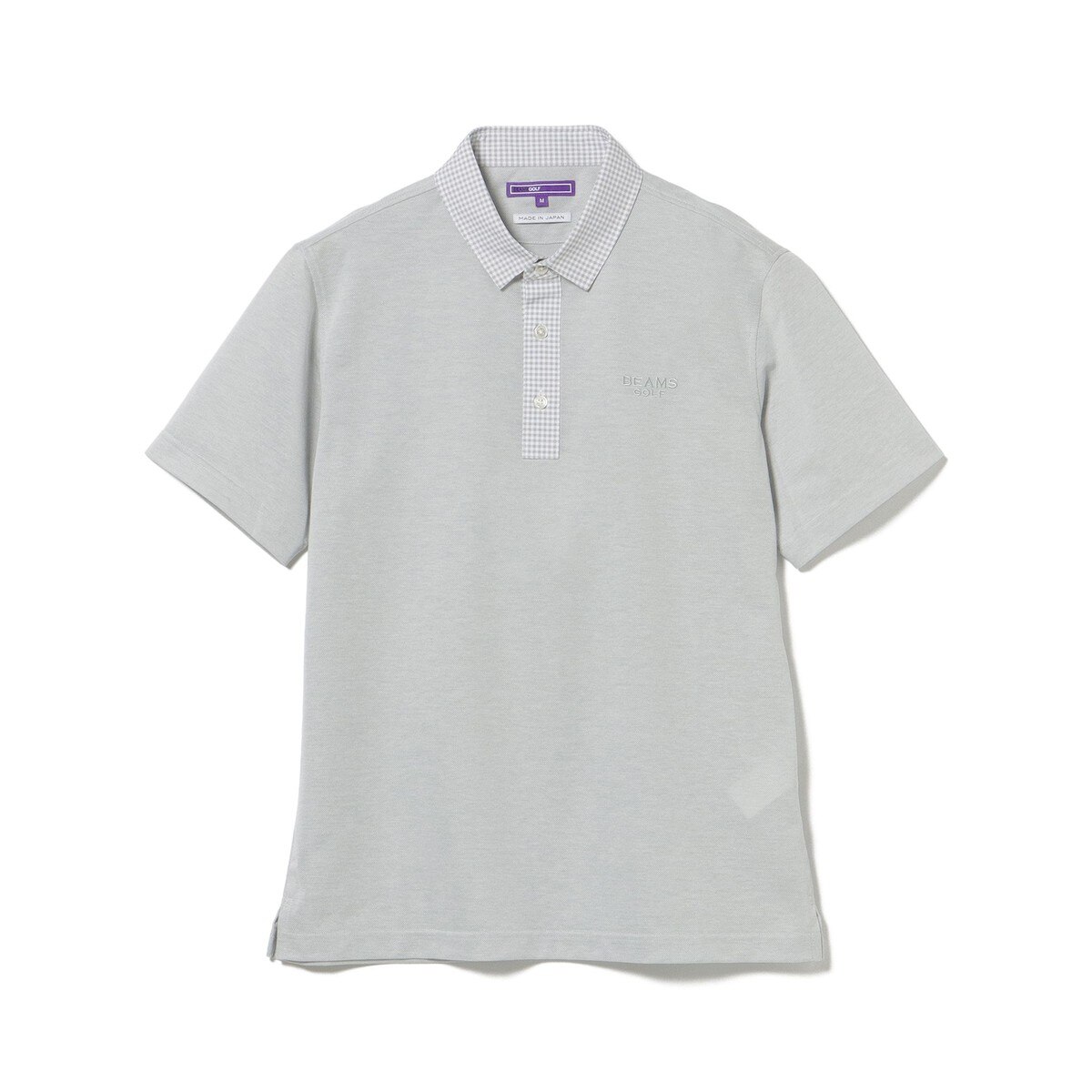 PURPLE LABEL ギンガム クレリック ポロシャツ(半袖シャツ・ポロシャツ