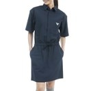 REF ストレッチ シャツワンピース