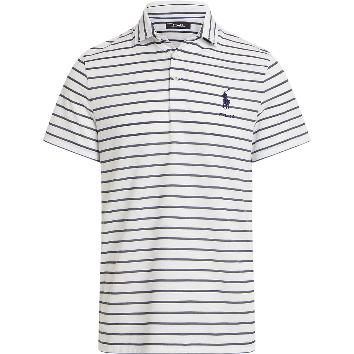 RLX Ralph Lauren ゴルフウェア ポロシャツ ストライプ RLX ピンストライプ テーラードフィット パフォーマンス半袖ポロシャツ