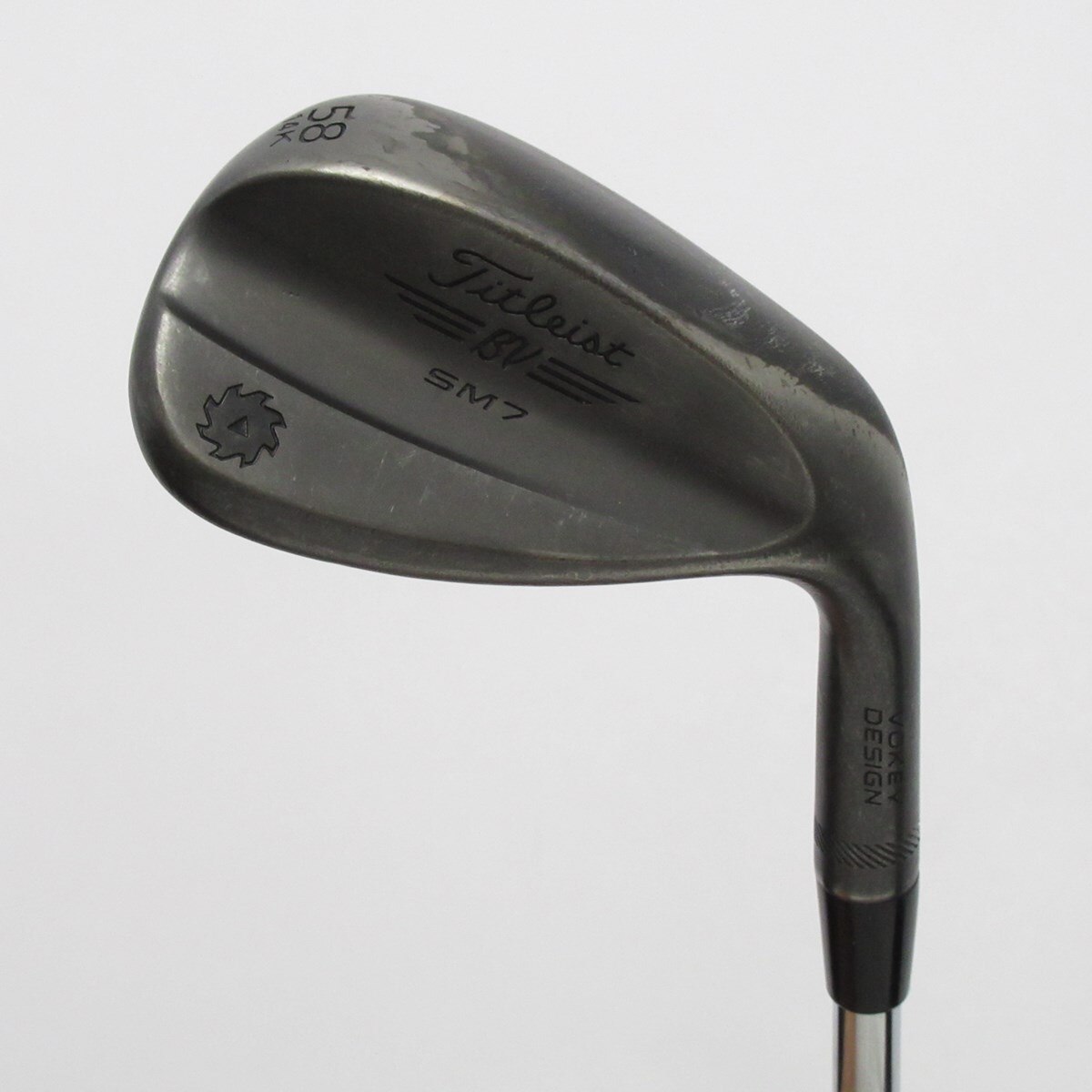 中古】Vokey SM7 JET BLACK ウェッジ スチールシャフト 58-14 判別不能