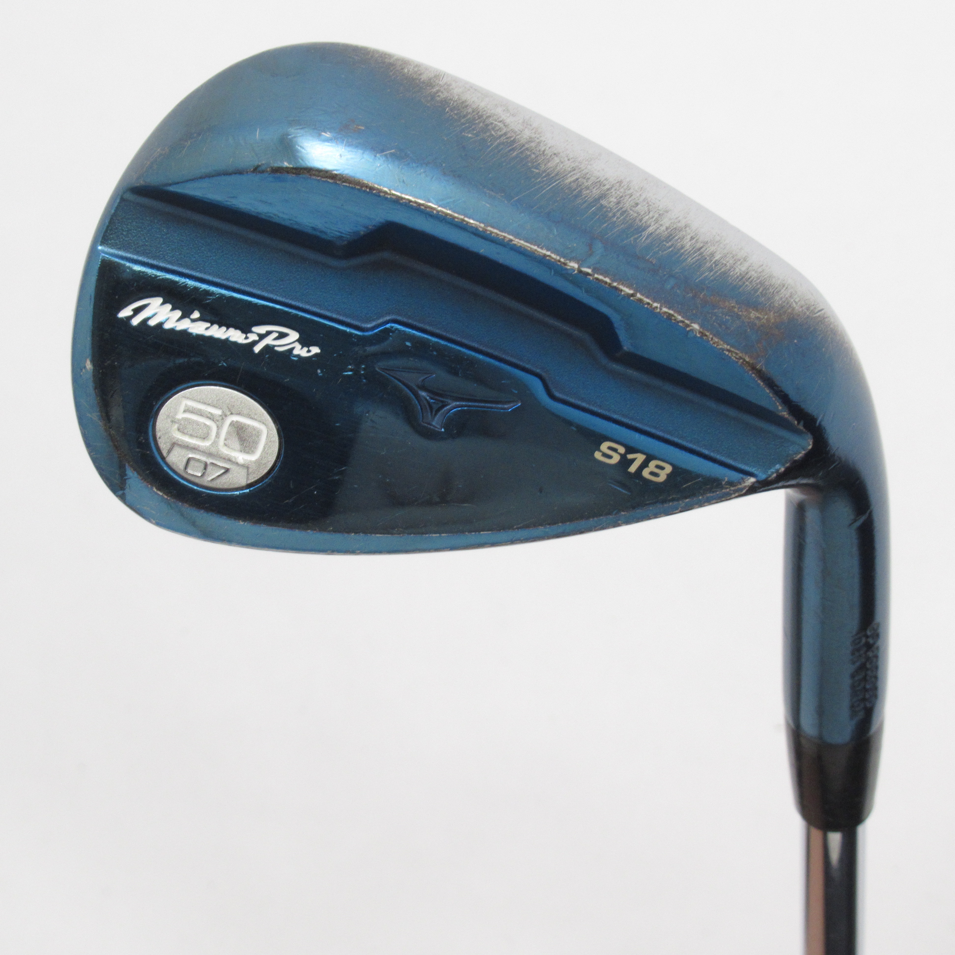 中古】MizunoPro S18 BLUE ウェッジ スチールシャフト 50-07 判別不能