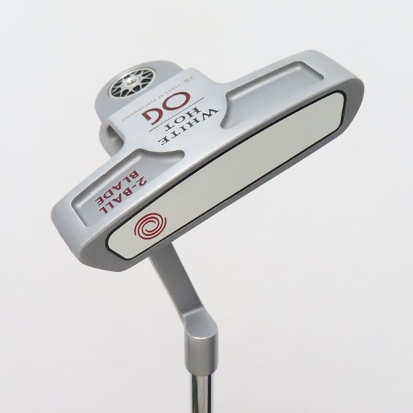 中古】WHITE HOT OG 2BALLBLADE LINED パター スチールシャフト 計測 