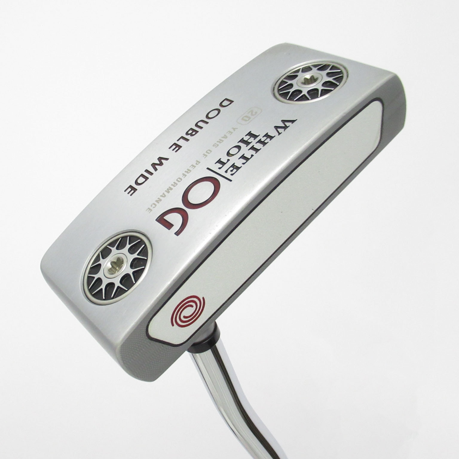 中古】WHITE HOT OG DOUBLE WIDE パター スチールシャフト 計測
