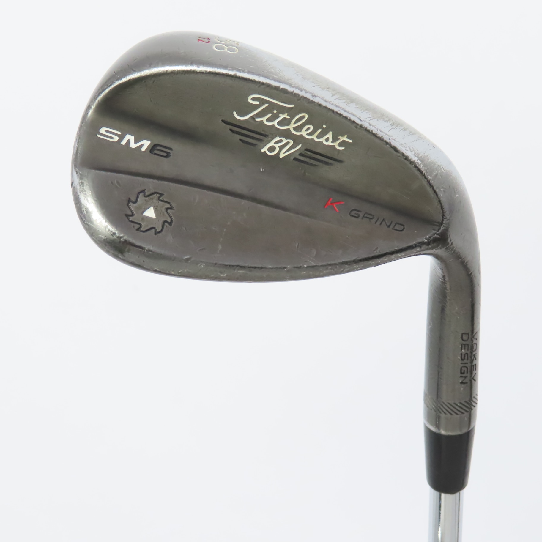 中古】Vokey SM6 ｽﾃｨｰﾙｸﾞﾚｲ K GRIND ウェッジ (タイトリスト
