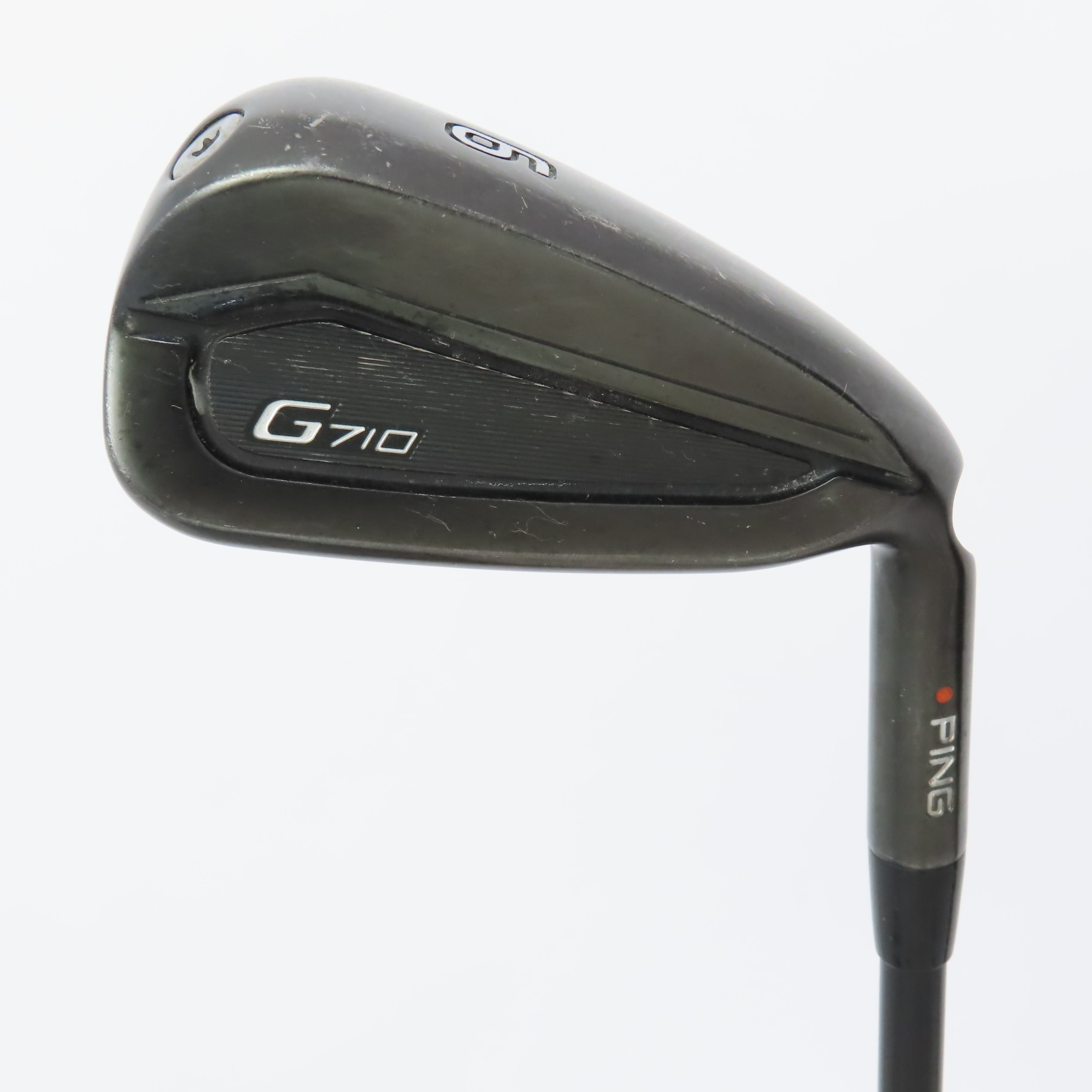 良品 希少レフティ PING G710 アイアン8本 純正カーボン R 黒ドット