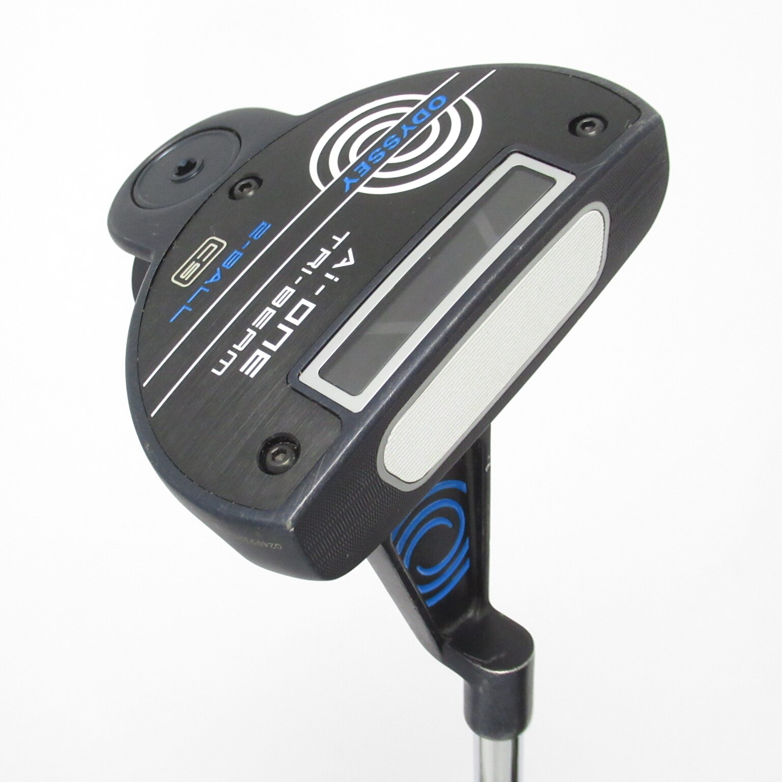 オデッセイAi-ONE TRI-BEAM　2-BALL 追加ウエイト付【値下げ】 Ai-ONE TRI-BEAM 2-BALL BLADE パター(パター（単品）)|AI-ONE