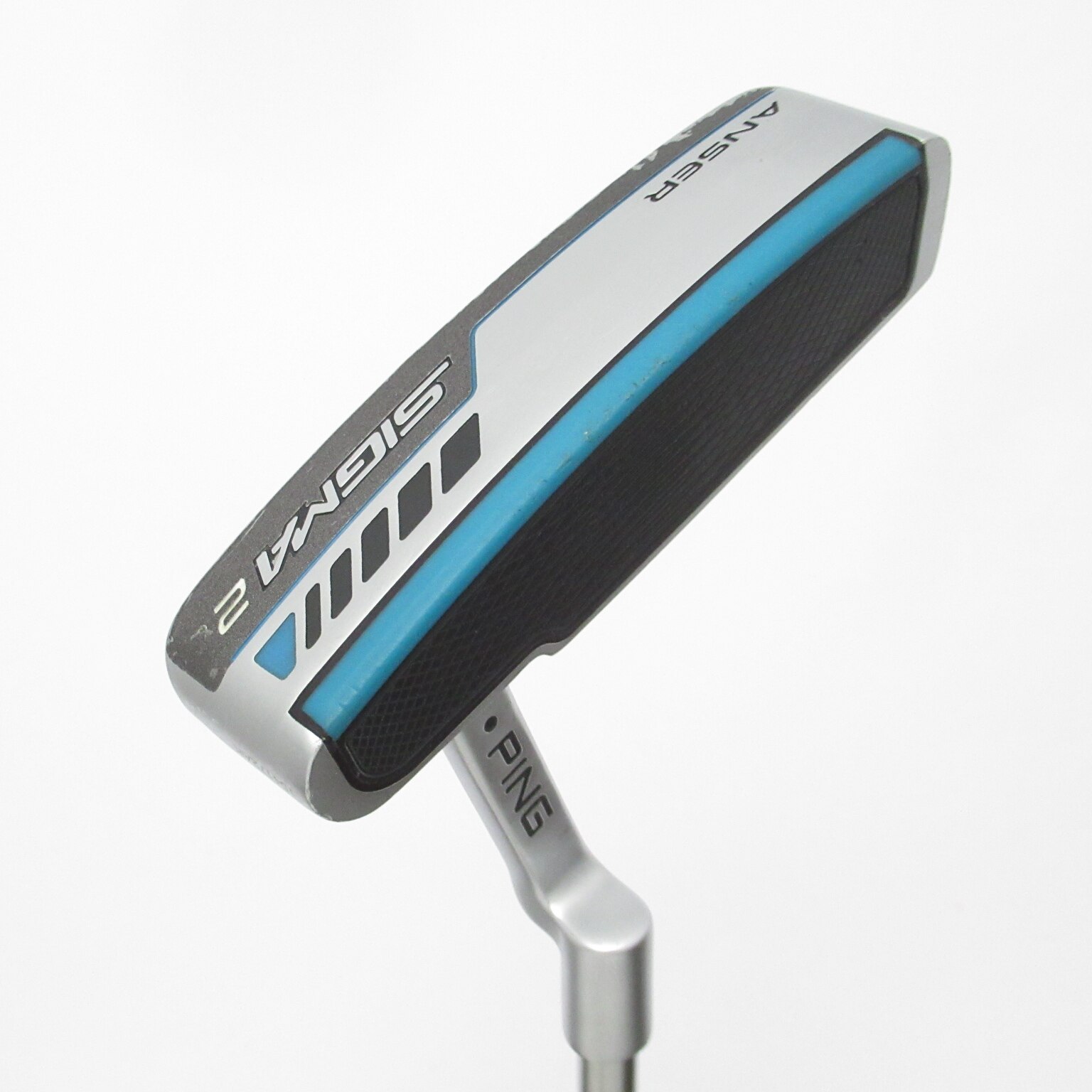 ピン SIGMA2 ANSER プラチナム パター 長さ調節機能付シャフト 右用 中古】SIGMA2 ANSER プラチナム仕上げ パター スチールシャフト 計測