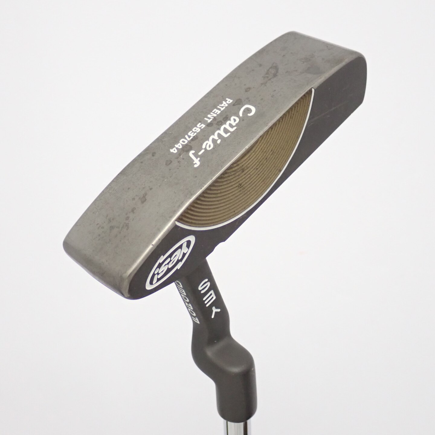 Yes　イエス　Callie-f　キャリー　メンズゴルフパター　スチール　右利き用　PT　ピン型　33インチ　約538g 中古】C-GROOVE Callie-f パター スチールシャフト 計測項目外