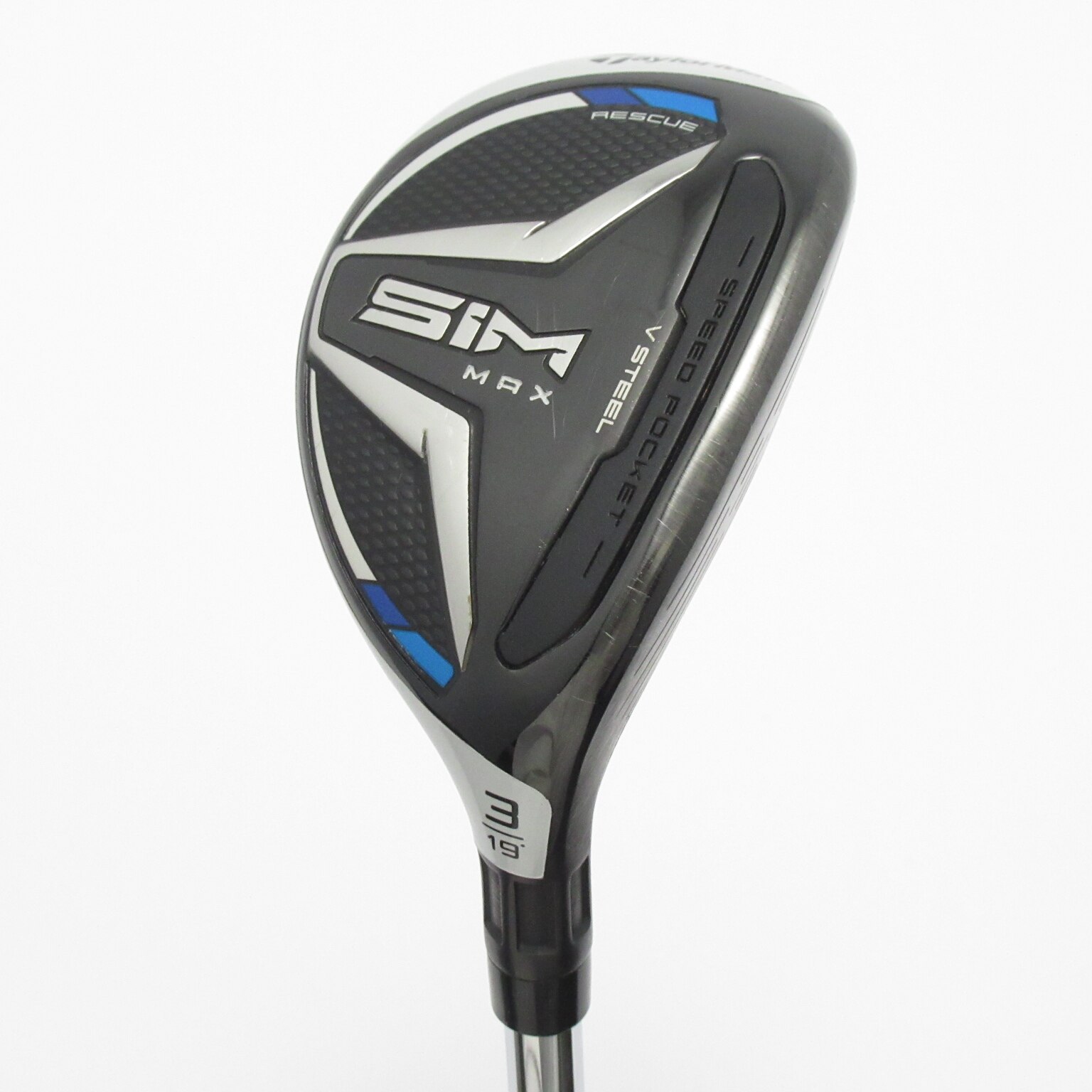 TaylorMade - SIM  MAX レスキュー 3u 3ut 19° KBS スチールS 美品 中古】SIM マックス レスキュー ユーティリティ スチール