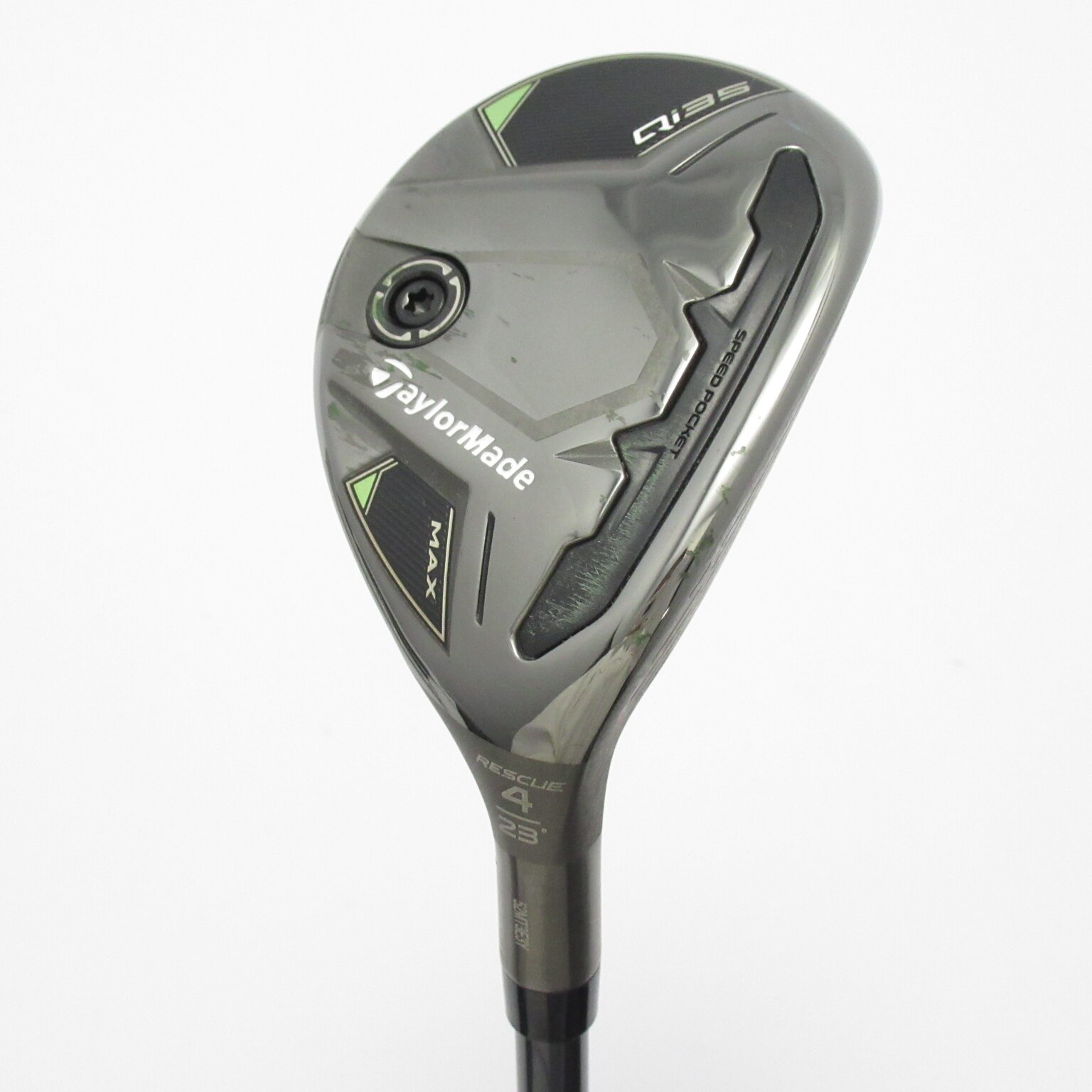極美品 ラウンド未使用 テーラーメイド Qi35 MAXレスキュー4UT 23° TaylorMade 【USモデル】 テーラーメイド キューアイ35 マックス