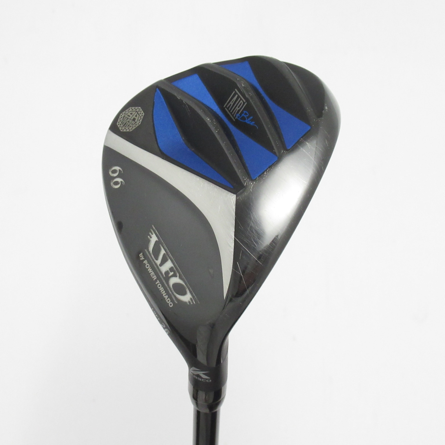 【中古ゴルフクラブ】キャスコ　POWER TORNADO　UFO by POWER TORNADO AIR Blue ユーティリティ RAUNE h55　シャフト：RAUNE h55 中古】UFO by POWER TORNADO AIR Blue ユーティリティ RAUNE h55 26