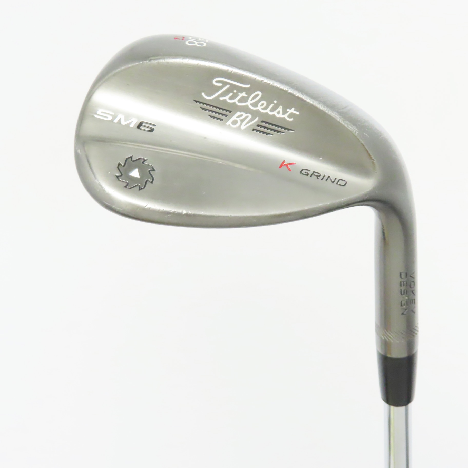 中古】Vokey SM6 ｽﾃｨｰﾙｸﾞﾚｲ K GRIND ウェッジ (タイトリスト) ボーケイ