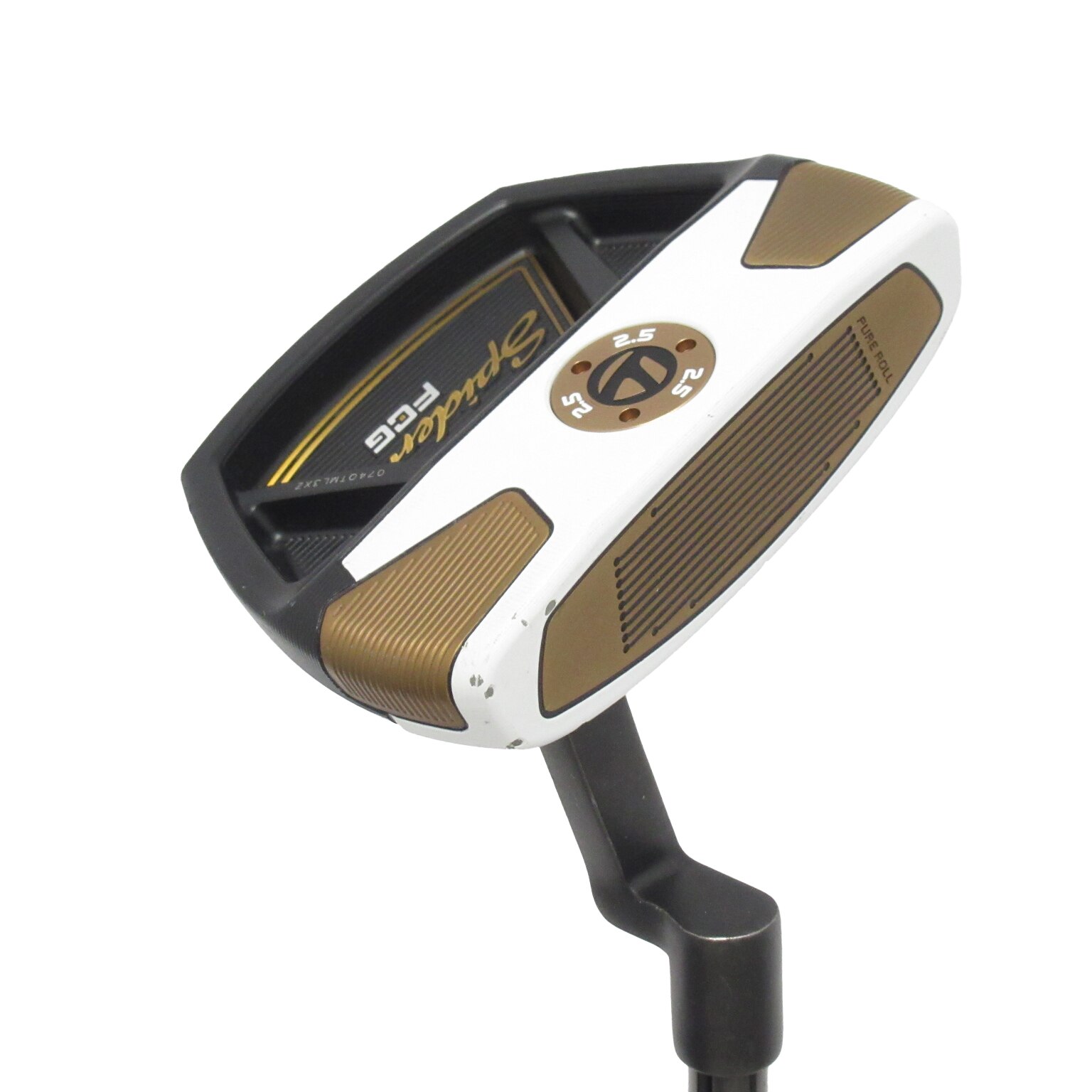 中古】スパイダー FCG ブラック／ホワイト クランクネック パター