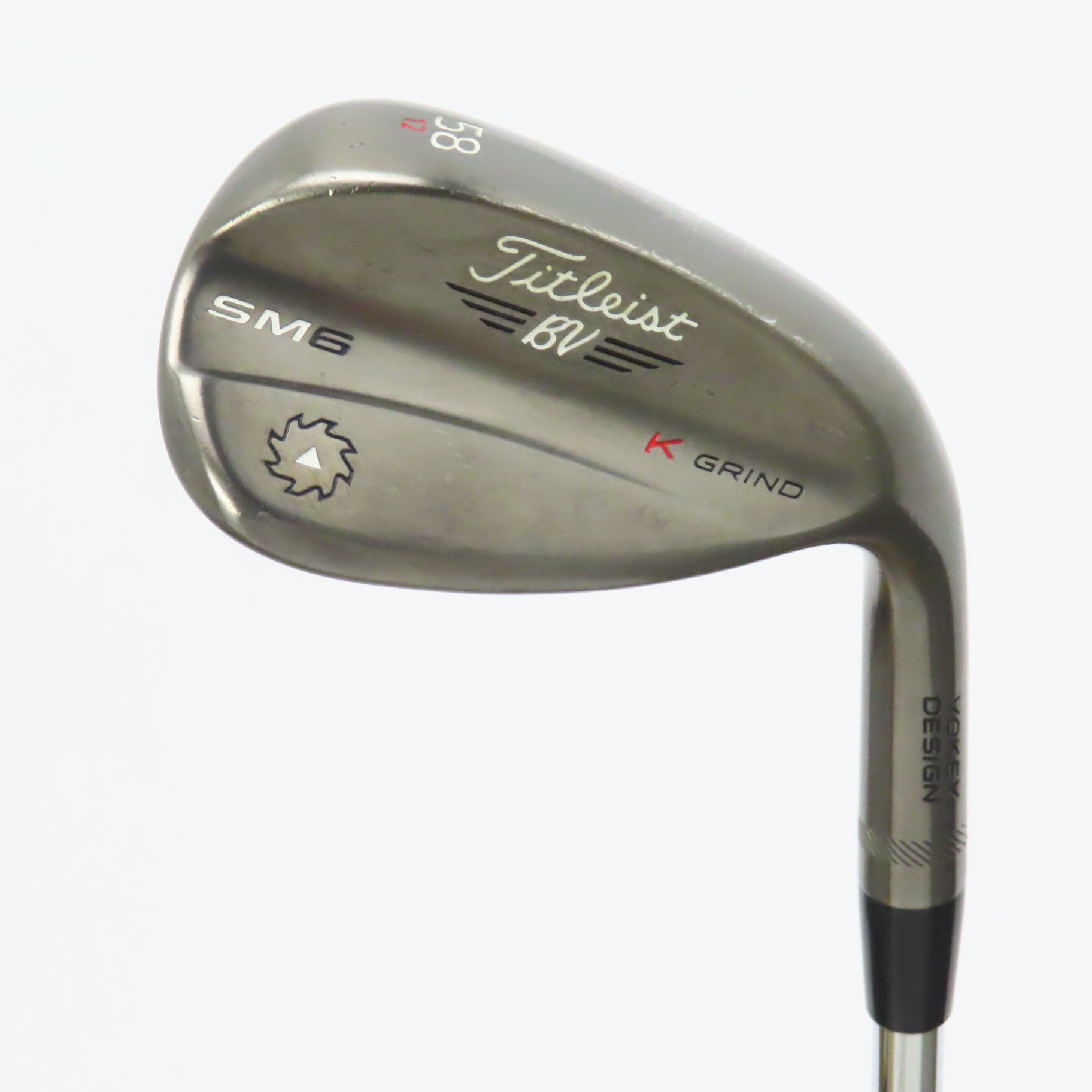 中古】Vokey SM6 ｽﾃｨｰﾙｸﾞﾚｲ K GRIND ウェッジ (タイトリスト) ボーケイ