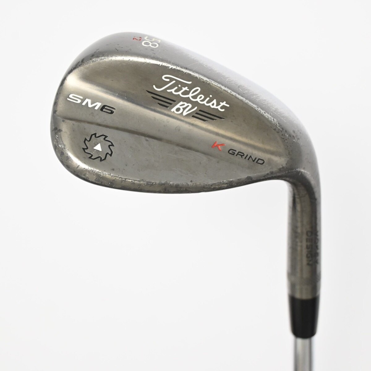 中古】Vokey SM6 ｽﾃｨｰﾙｸﾞﾚｲ K GRIND ウェッジ (タイトリスト) ボーケイ