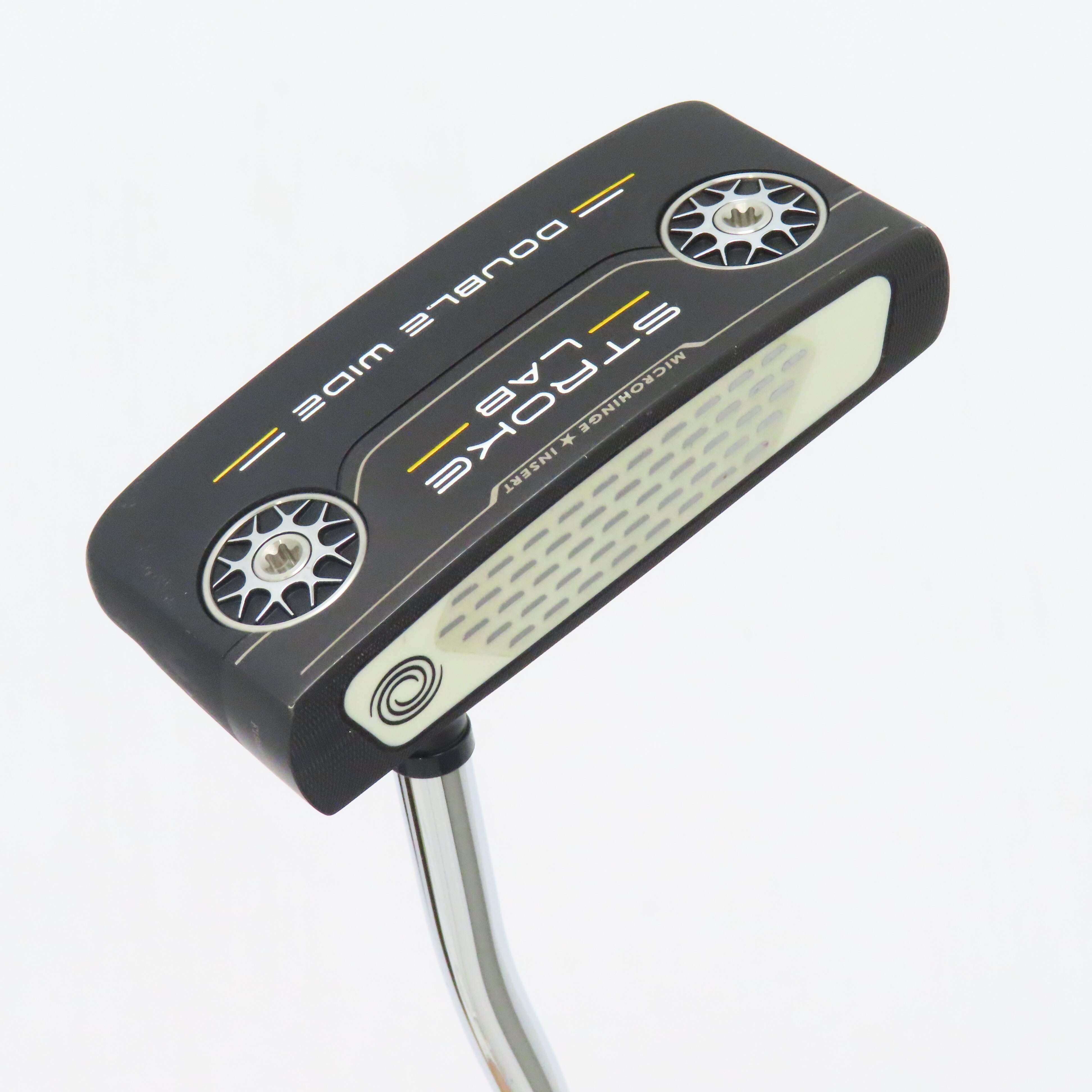 T*す様 値下げオデッセイ ストロークラボ BLACK中古！純正ベットカバー！3 中古】ストロークラボ BLACK DOUBLE WIDE パター カーボンスチール複合