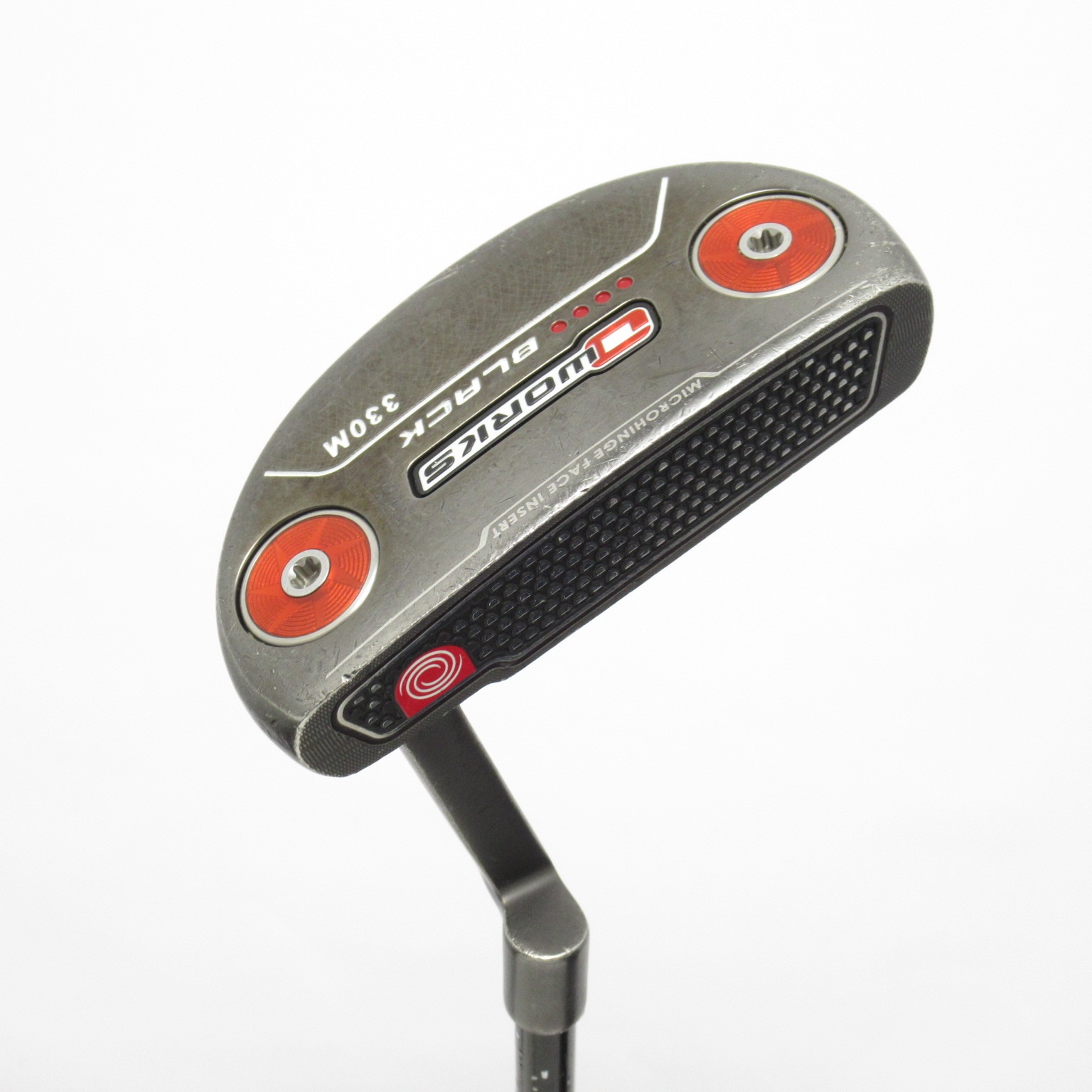 ODYSSEY WORKS 330 パター シルバー/ブラック 中古】オー・ワークス 17 ブラック 330M パター スチールシャフト 計測