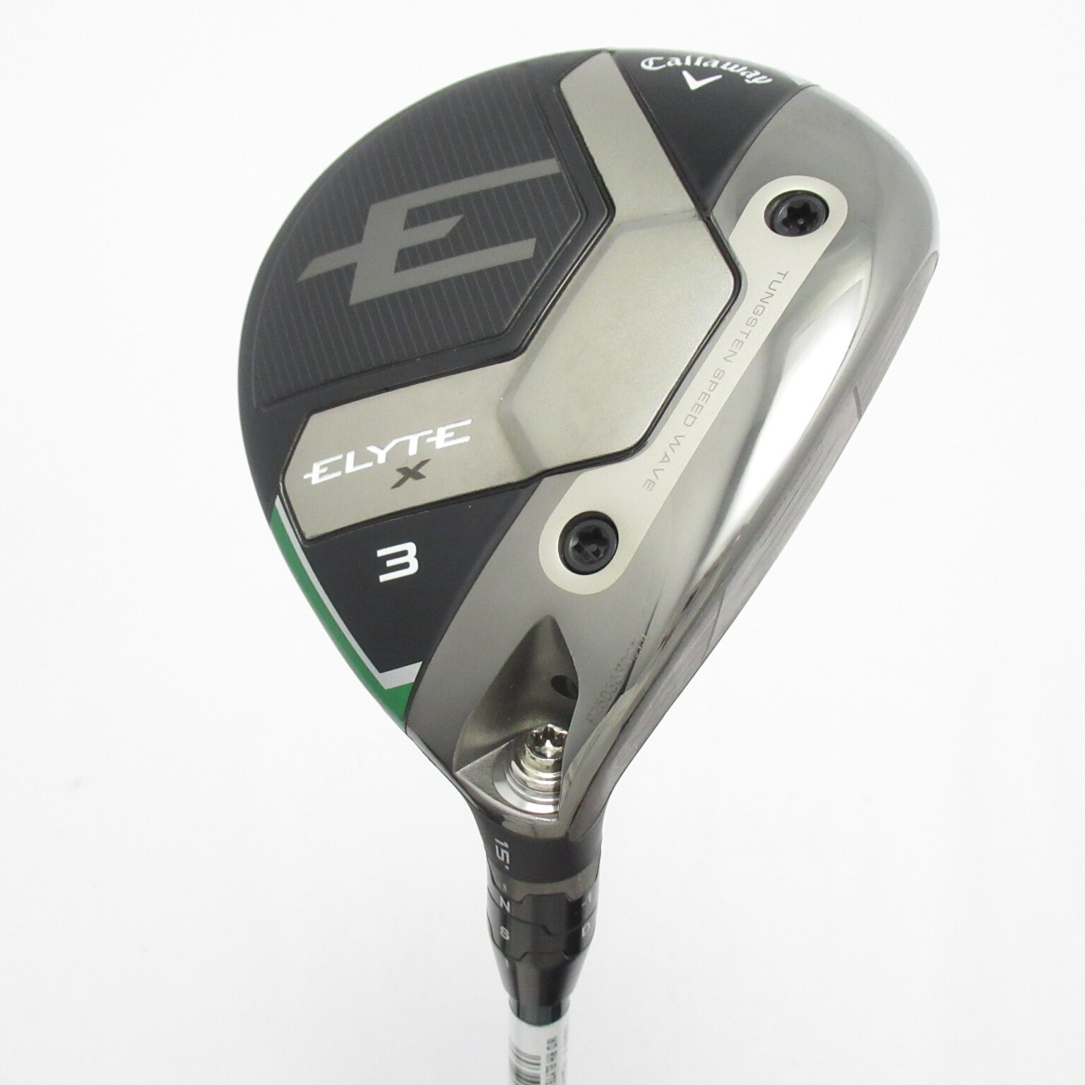 【新品未使用】ELITE X 5W フェアウェイウッド 純正ベンタスグリーンR 中古】エリート X フェアウェイウッド VENTUS GREEN 5 for Callaway 15