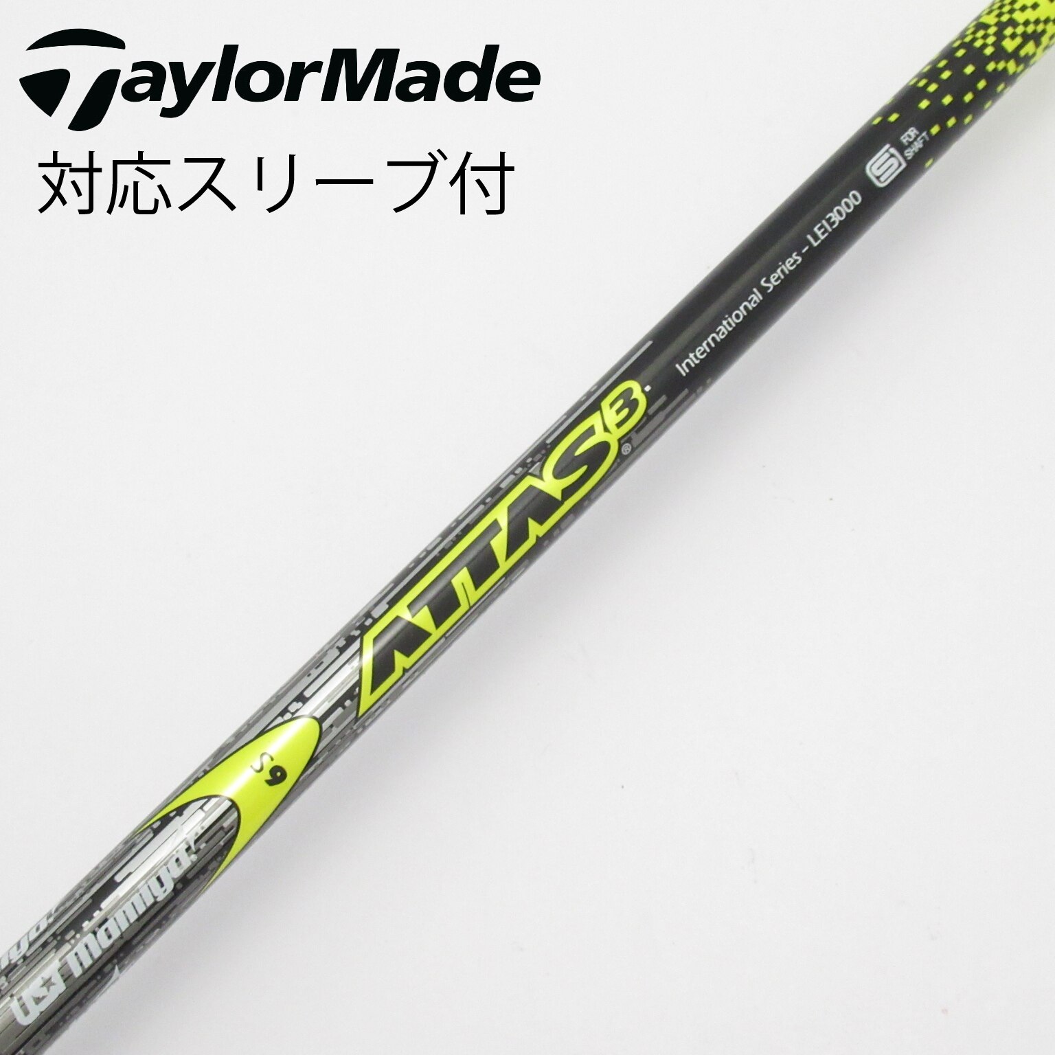 中古】ATTAS 3 ドライバー用_スリーブ付 ATTAS3 6 S CD(シャフト（単品