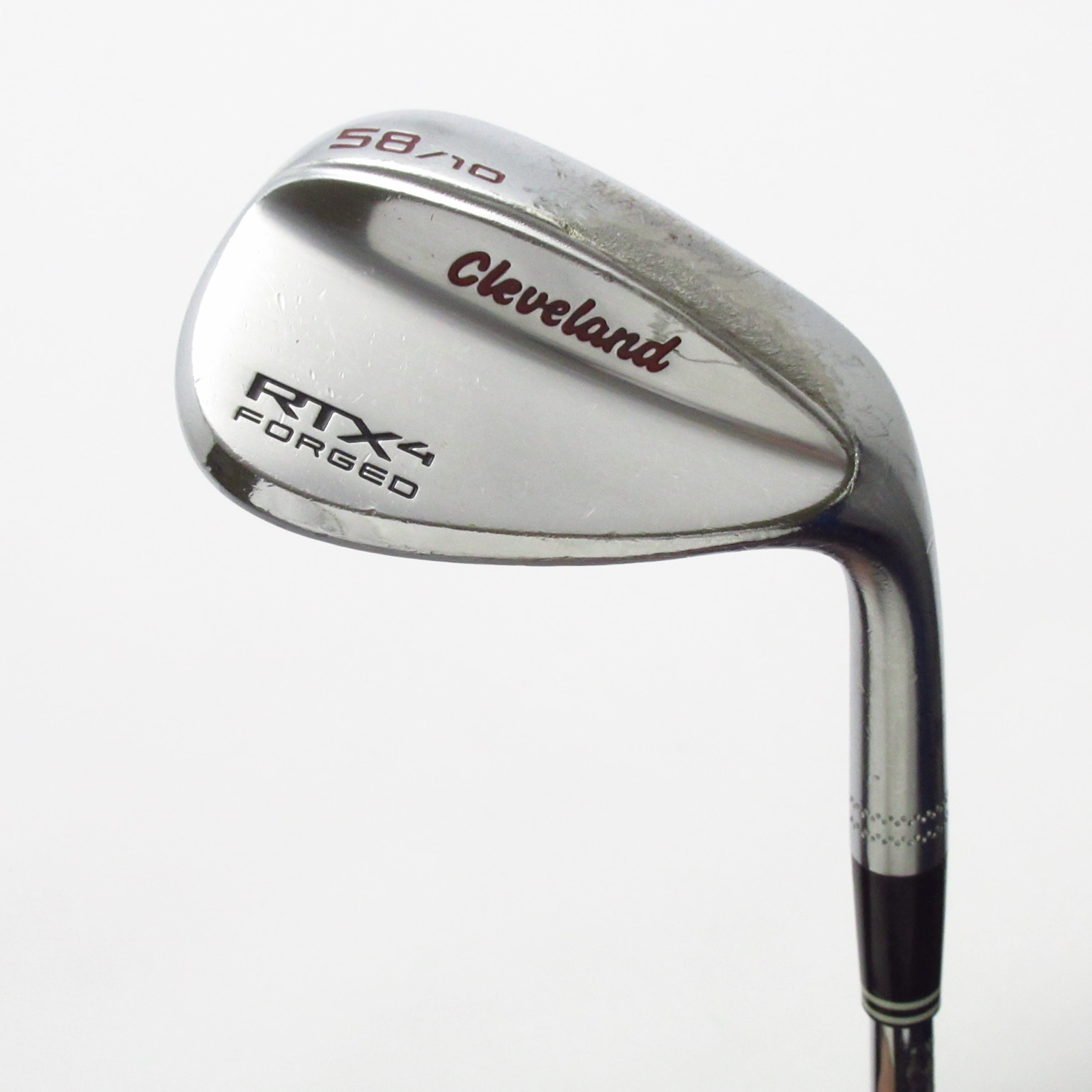 【未使用品】Cleveland RTX4 FORGED ウェッジ 58度 中古】RTX4 FORGED ウェッジ スチールシャフト 58-10 判別不能 D