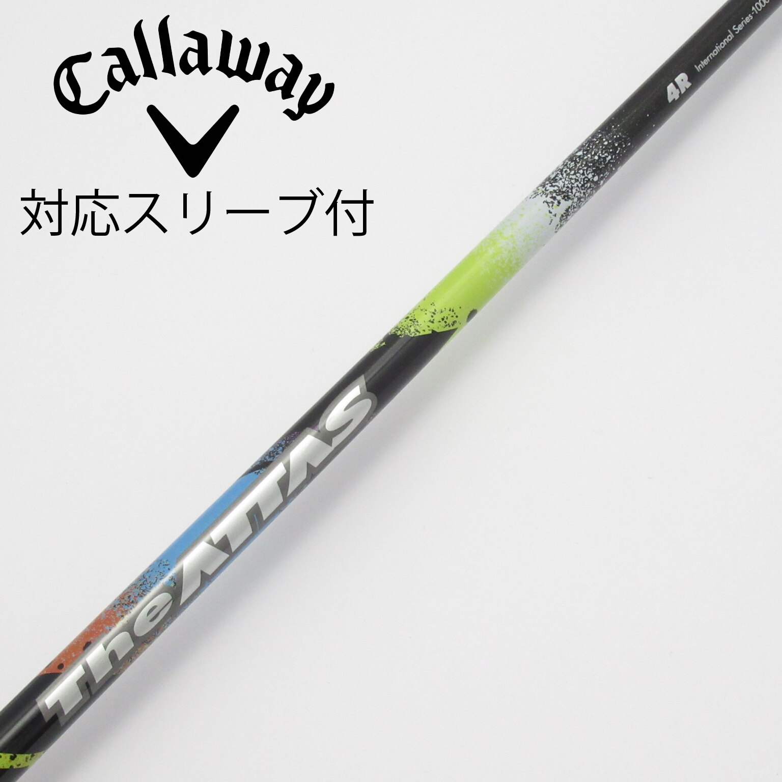 THE ATTAS 5X キャロウェイ用スリーブ付　ドライバー用シャフト 中古】THE ATTAS ドライバー用_スリーブ付 THE ATTAS 4 R CD(シャフト