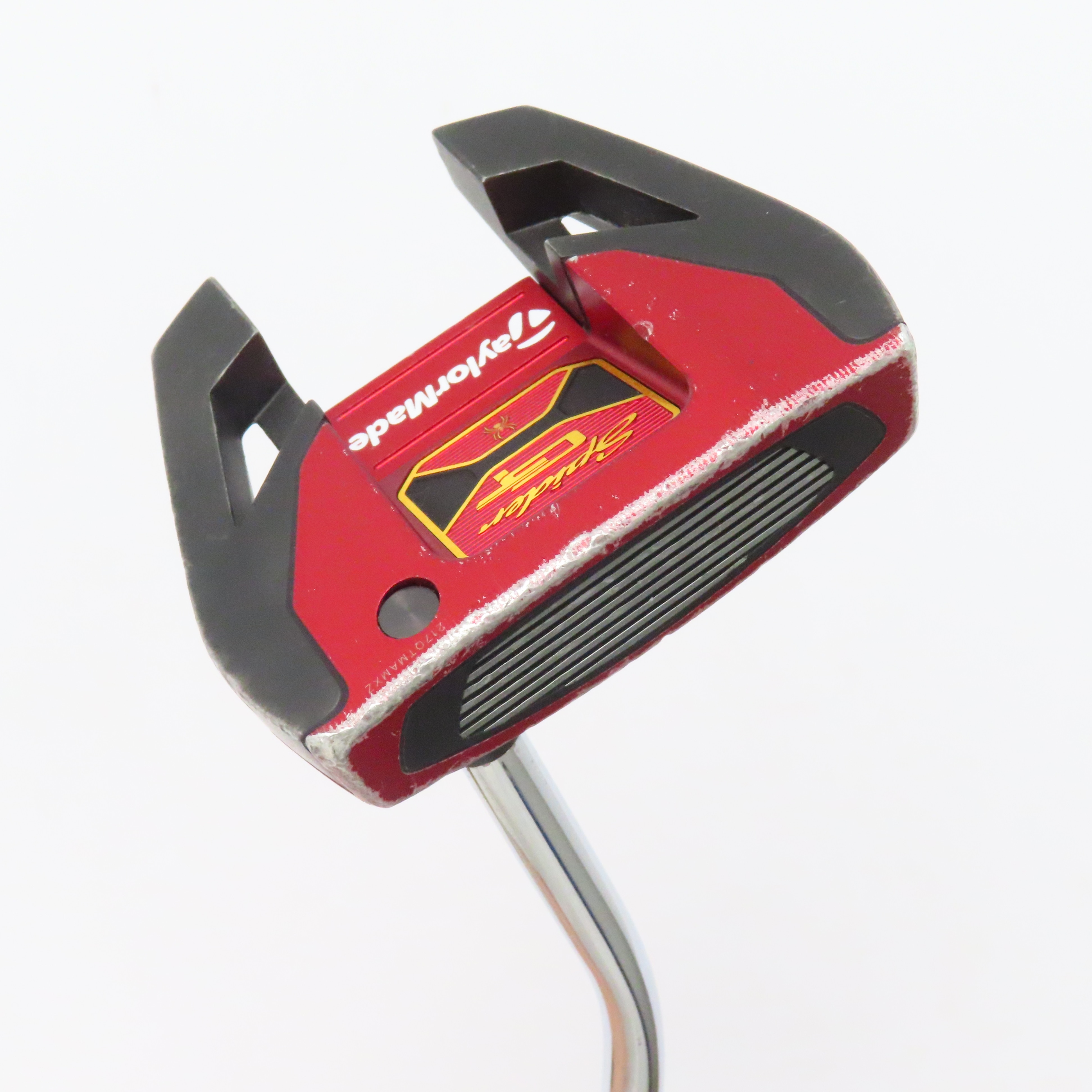 中古】SPIDER GT レッド シングルベント パター スチールシャフト 計測