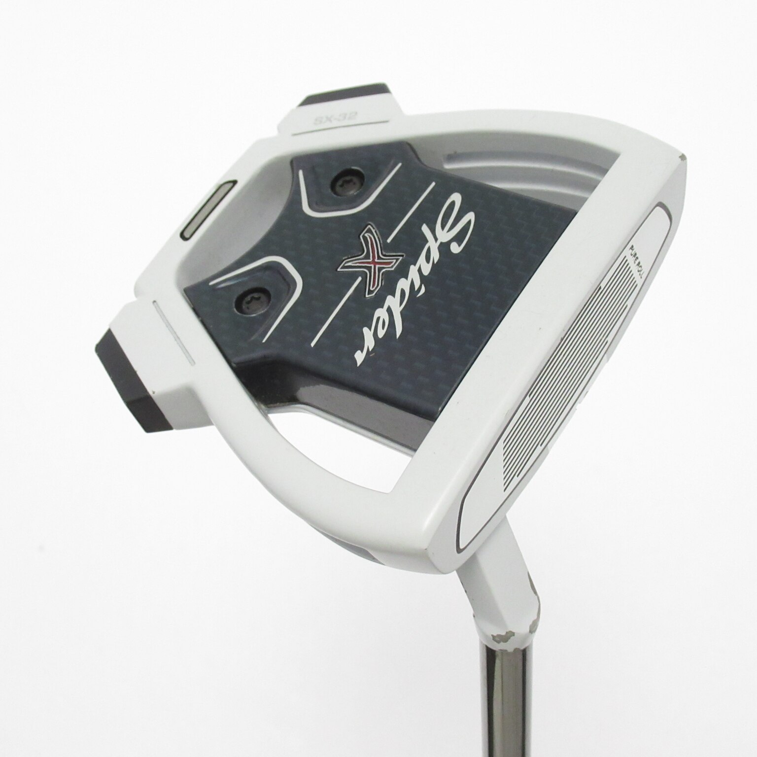 【中古ゴルフクラブ】テーラーメイド　SPIDER　スパイダー X チョークホワイト／ホワイト スモールスラント パター スチールシャフト　… 中古】スパイダー X チョークホワイト／ホワイト スモールスラント