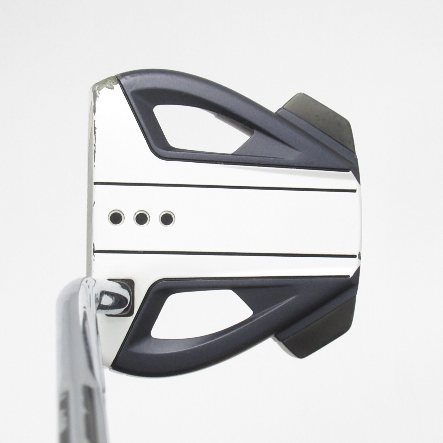 中古】スパイダー EX ネイビー／ホワイト シングルベンド パター