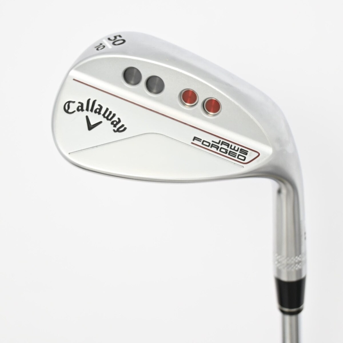 中古】JAWS FORGED クロムメッキ仕上げ ウェッジ スチールシャフト 50