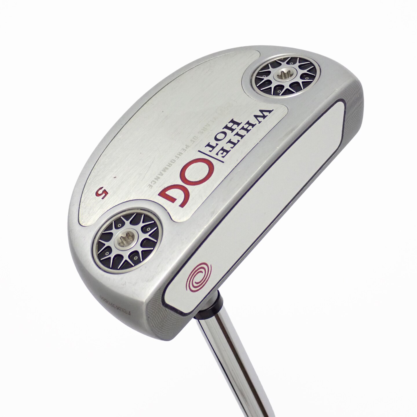 【中古ゴルフクラブ】オデッセイ　White Hot　ホワイトホット オージー #5 SLシャフト装着 パター カーボンスチール複合シャフト　シャ… 中古】ホワイトホット オージー #5 SLシャフト装着 パター カーボン