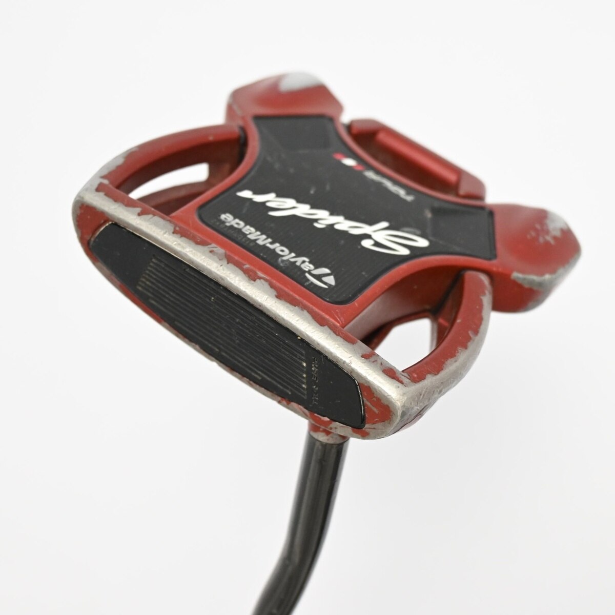 中古】スパイダー TOUR RED DOUBLE BEND パター スチールシャフト 計測