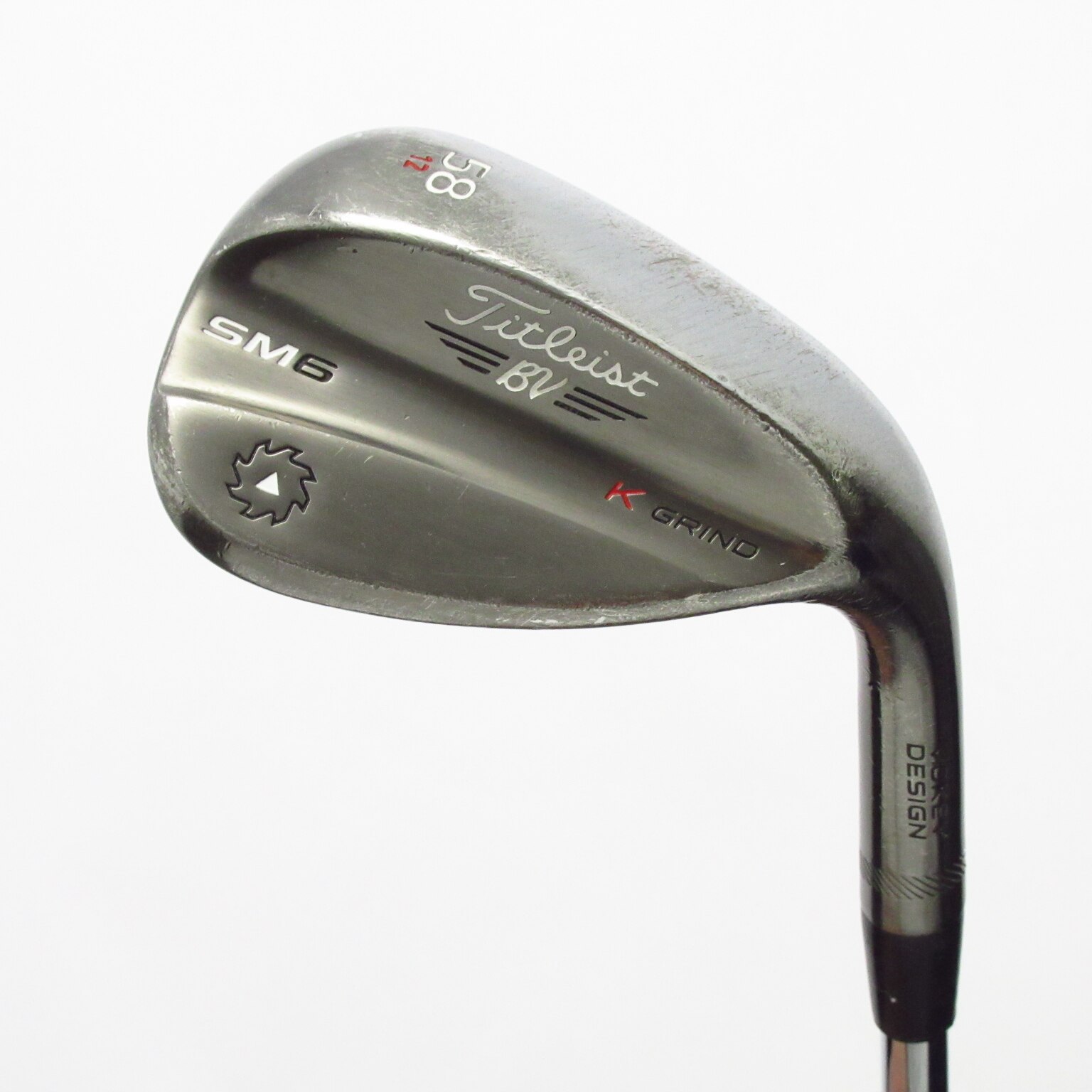 中古】Vokey SM6 ｽﾃｨｰﾙｸﾞﾚｲ K GRIND ウェッジ (タイトリスト) ボーケイ