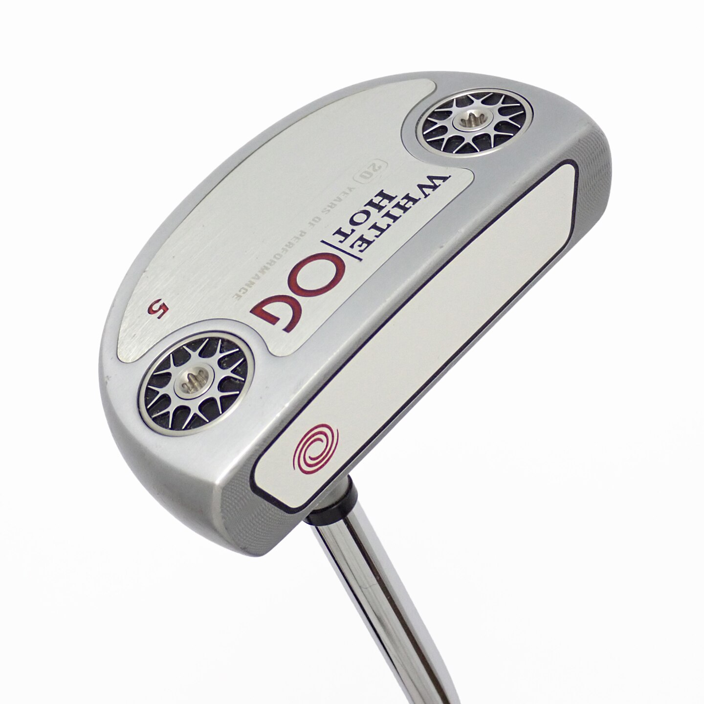 中古】ホワイトホット オージー #5 パター スチールシャフト 計測項目