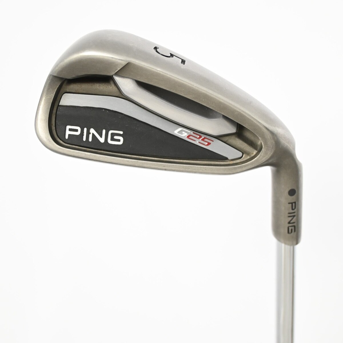 ☆名器 PING☆ピン G25 5番 アイアン 単品 マルーンドット スチール