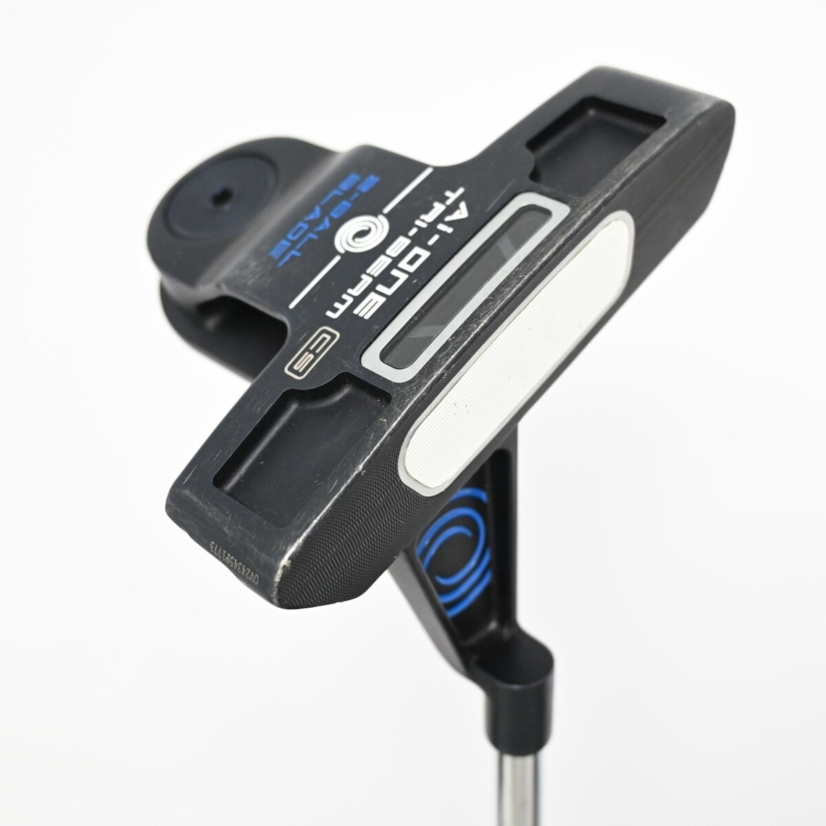 中古】Ai-ONE TRI-BEAM 2-BALL BLADE CS パター スチールシャフト 計測