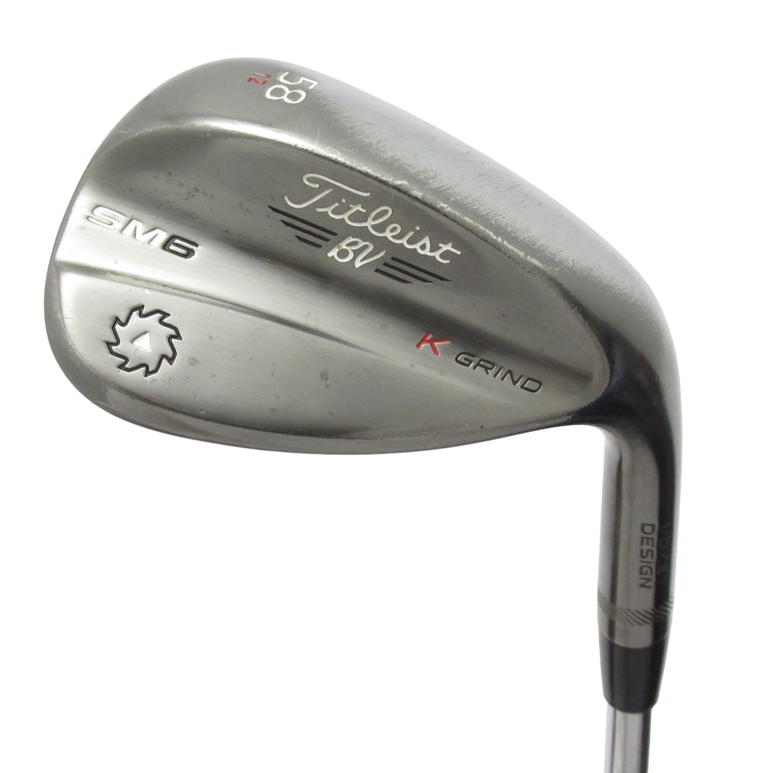 中古】Vokey SM6 ｽﾃｨｰﾙｸﾞﾚｲ K GRIND ウェッジ (タイトリスト) ボーケイ