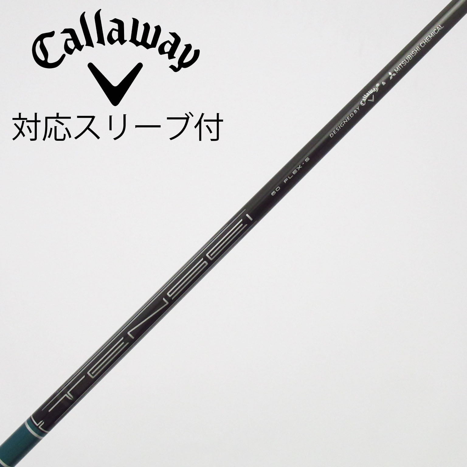 中古】純正シャフト ドライバー用_スリーブ付 TENSEI GREEN 60 for