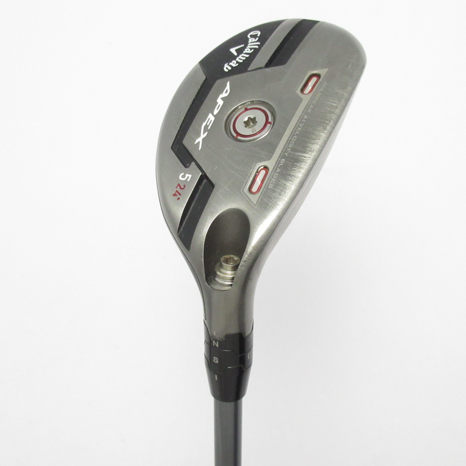 【状態良好・短尺】APEX 2021 5U 24°×MC 80S（実測97cm） 中古】APEX UT(2021) ユーティリティ Fujikura MC 80 for Callaway 24