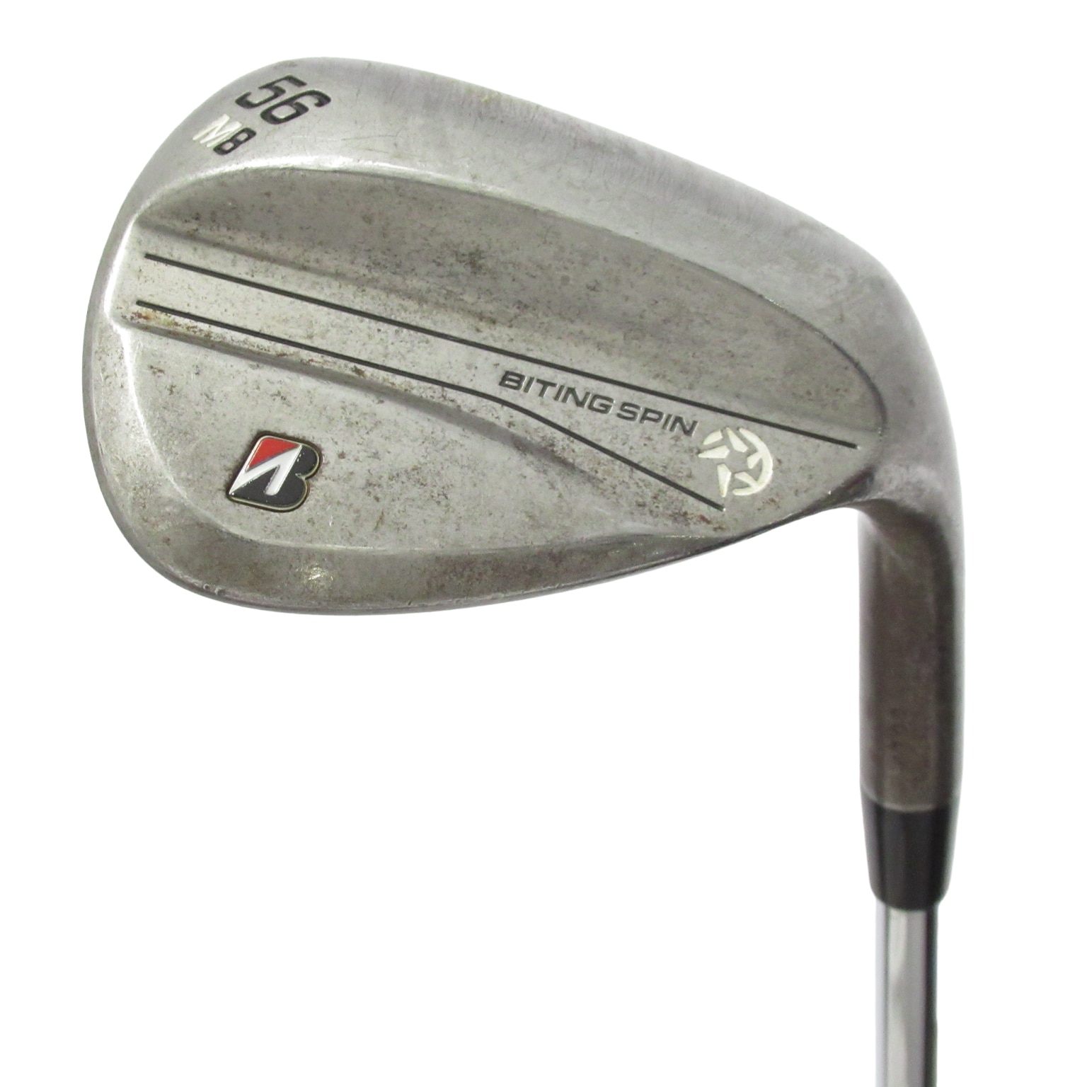【特注】BITING SPIN ノーメッキ ウエッジ【58】【GDS200】M8 中古】BITING SPIN ﾉｰﾒｯｷ ウェッジ N.S.PRO MODUS3 WEDGE 115 56-08