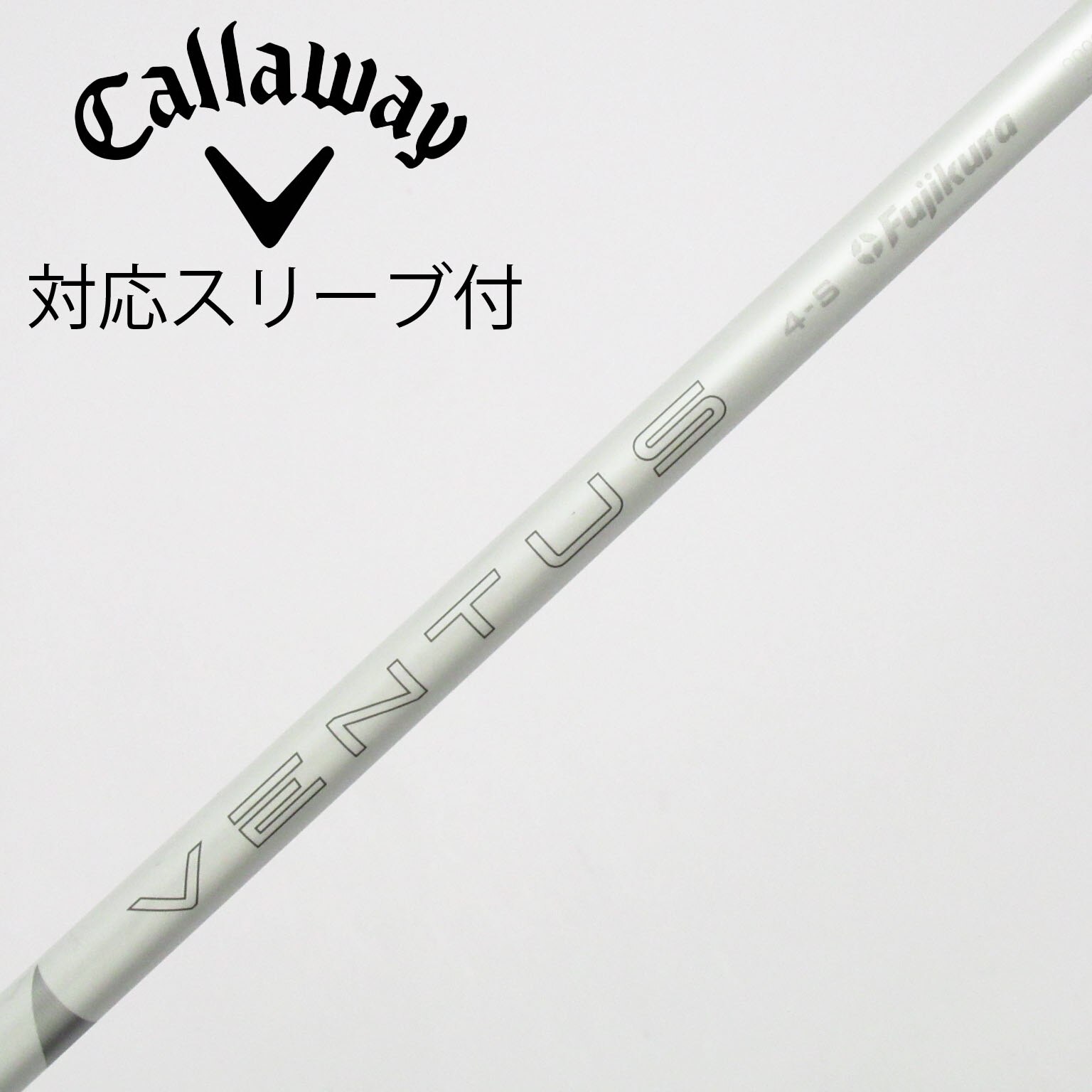 中古】VENTUS WHITE ドライバー用_スリーブ付 VENTUS WHITE 4 S B