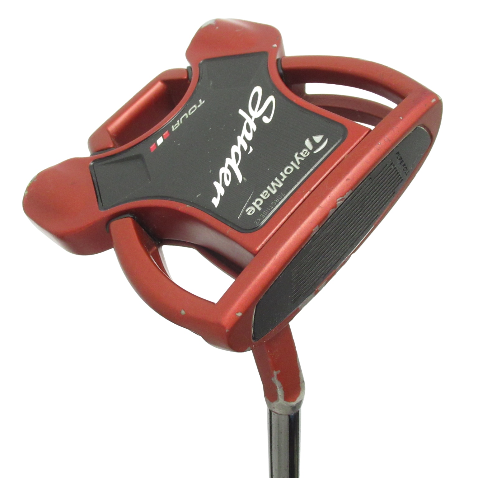中古】スパイダー TOUR RED SMALL SLANT パター スチールシャフト 計測