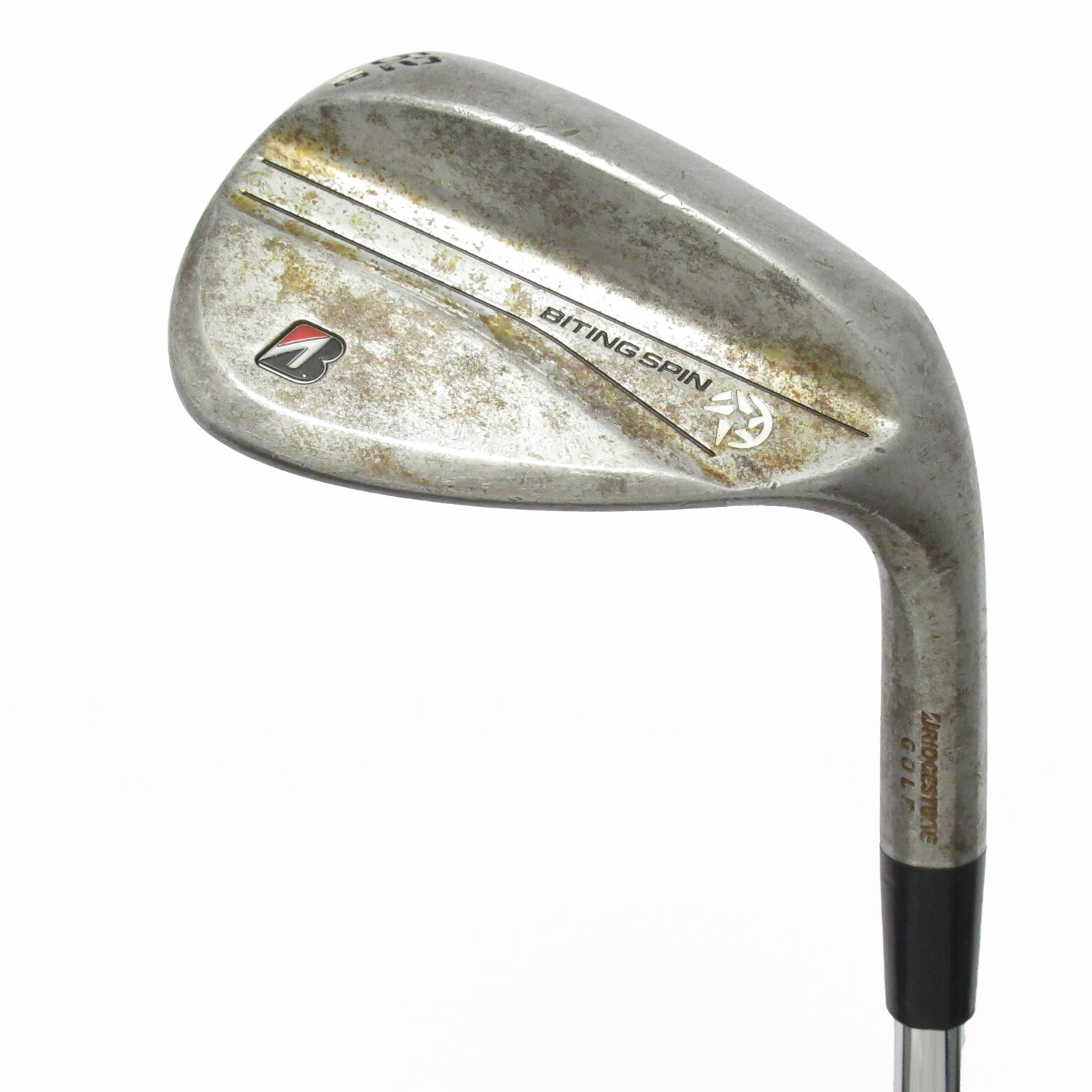【特注】BITING SPIN ノーメッキ ウエッジ【58】【GDS200】M8 中古】BITING SPIN ﾉｰﾒｯｷ ウェッジ N.S.PRO MODUS3 WEDGE 115 52-08