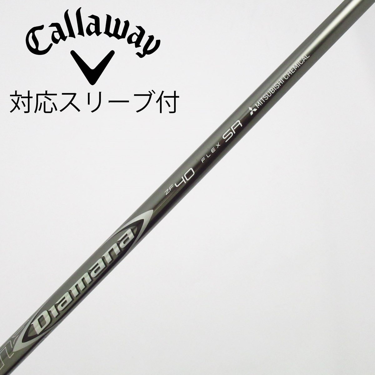 823 三菱　ディアマナ　ZF 40 SR ピンスリーブ付　短尺ドライバー用 中古】Diamana ZF ドライバー用_スリーブ付 Diamana ZF40 SR C