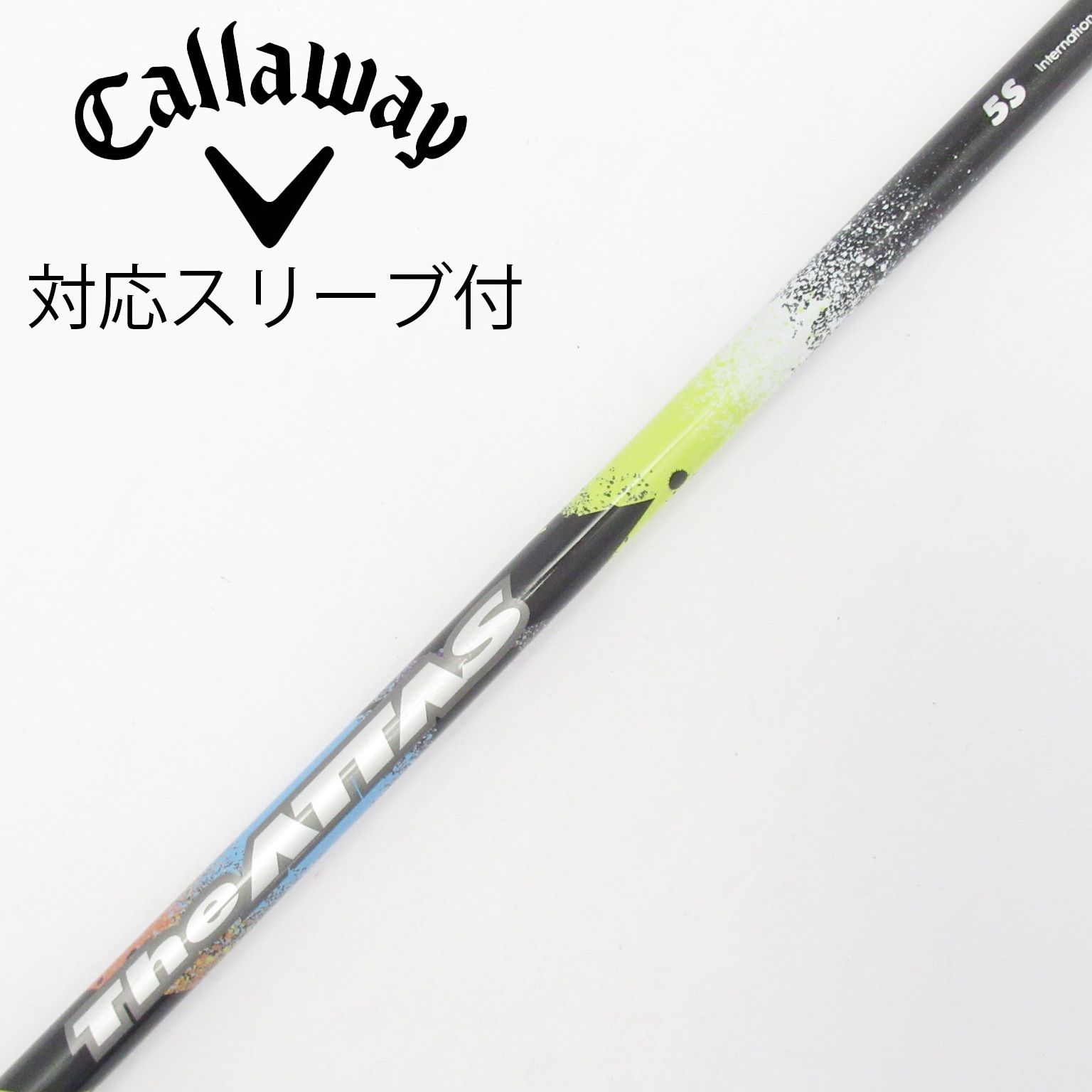 中古】THE ATTAS ドライバー用_スリーブ付 THE ATTAS 5 S C(シャフト