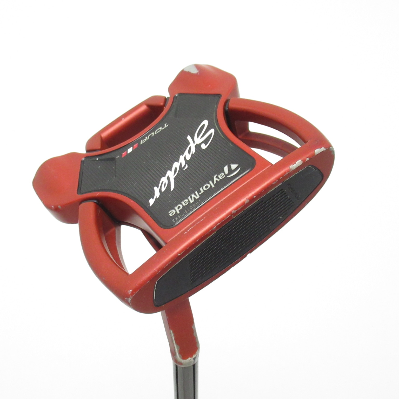 中古】スパイダー TOUR RED SMALL SLANT パター スチールシャフト 計測