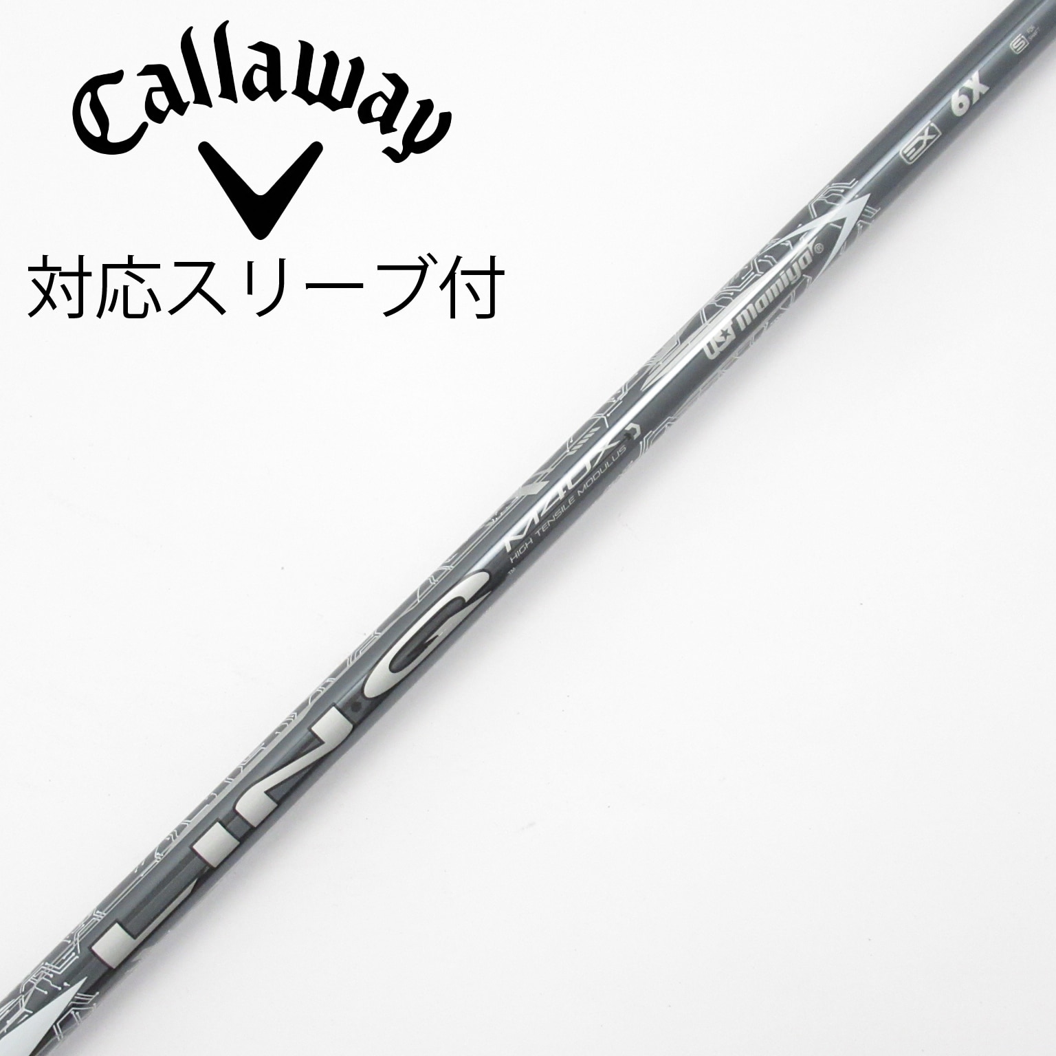 中古】LIN-Q WHITE EX ドライバー用_スリーブ付 LIN-Q WHITE EX 6 X C