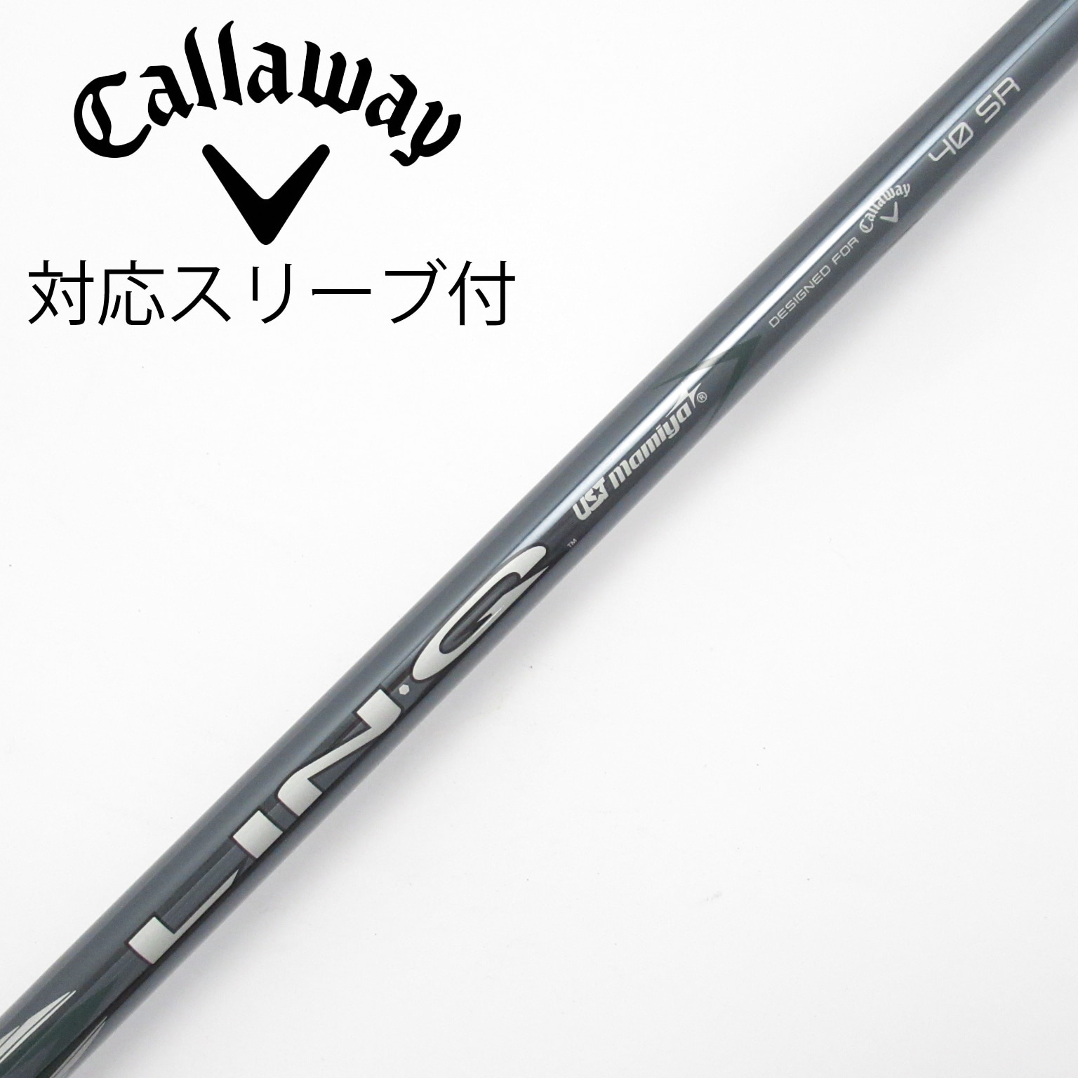 中古】純正シャフト ドライバー用_スリーブ付 LIN-Q GREEN 40 for