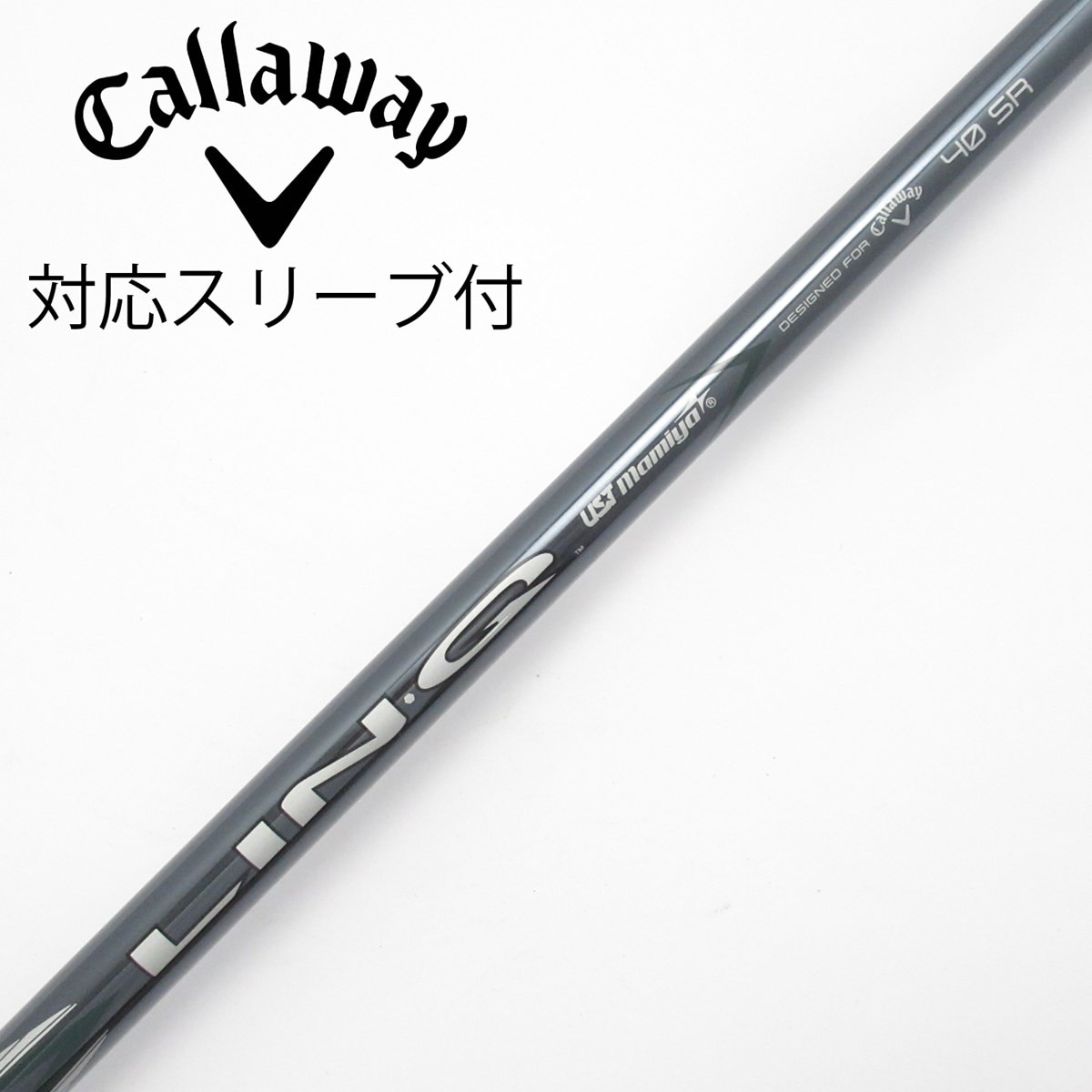 中古】純正シャフト ドライバー用_スリーブ付 LIN-Q GREEN 40 for