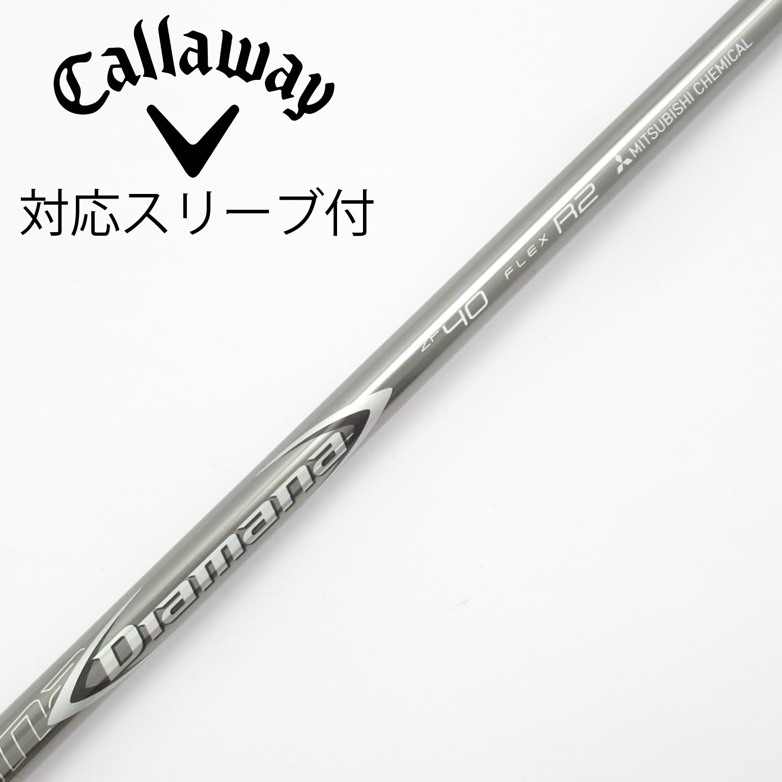 823 三菱　ディアマナ　ZF 40 SR ピンスリーブ付　短尺ドライバー用 中古】Diamana ZF ドライバー用_スリーブ付 Diamana ZF40 R2 C