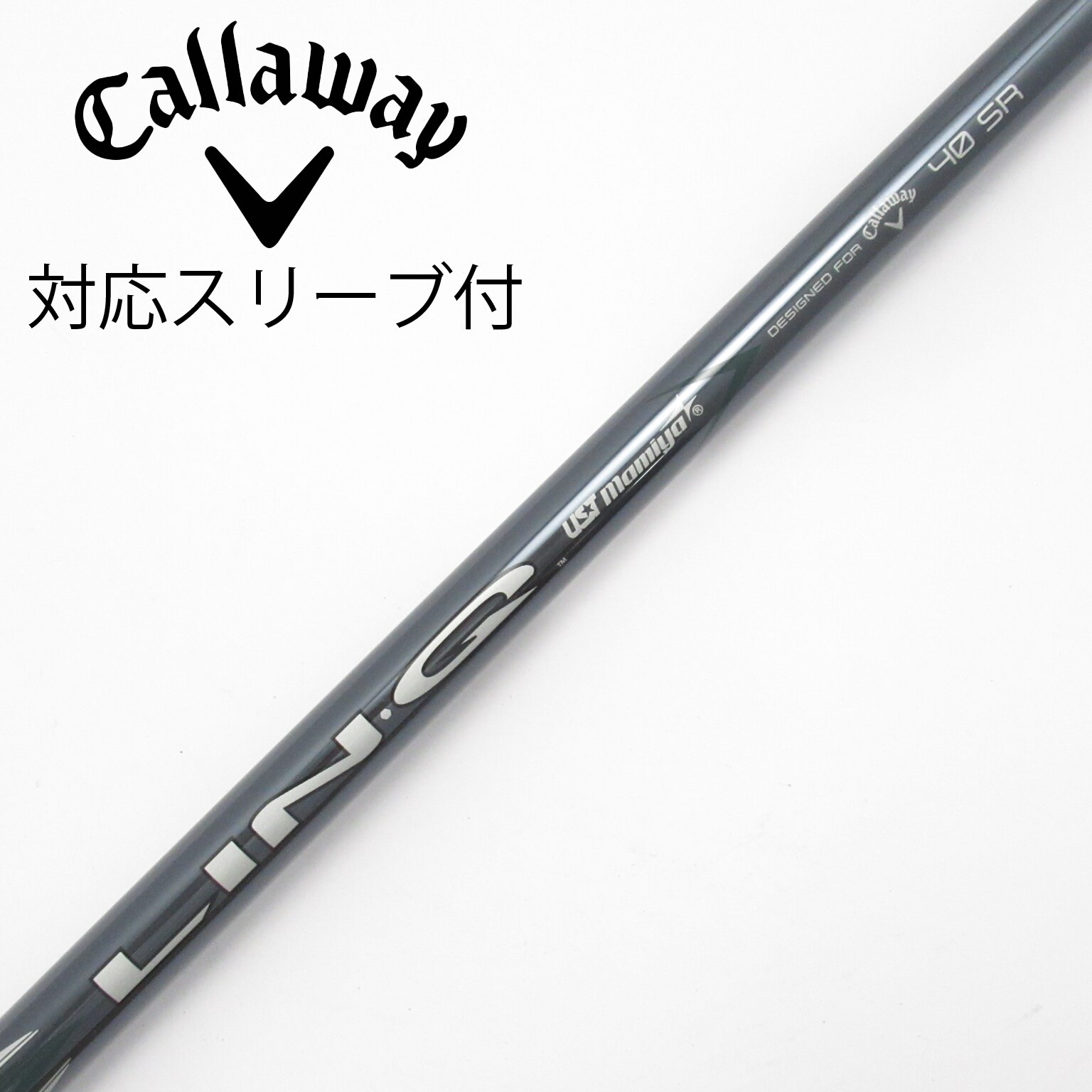 中古】純正シャフト ドライバー用_スリーブ付 LIN-Q GREEN 40 for